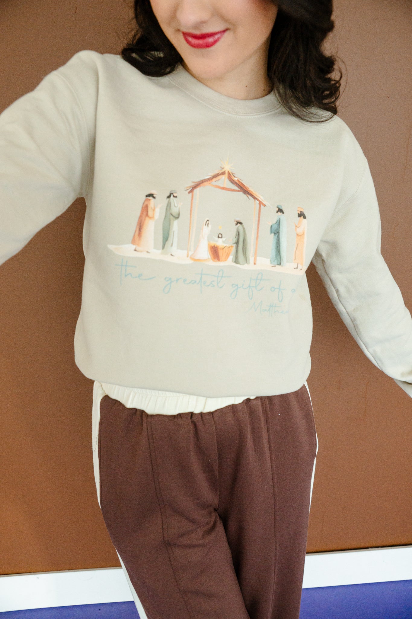 Greatest Gift Nativity Sweatshirt