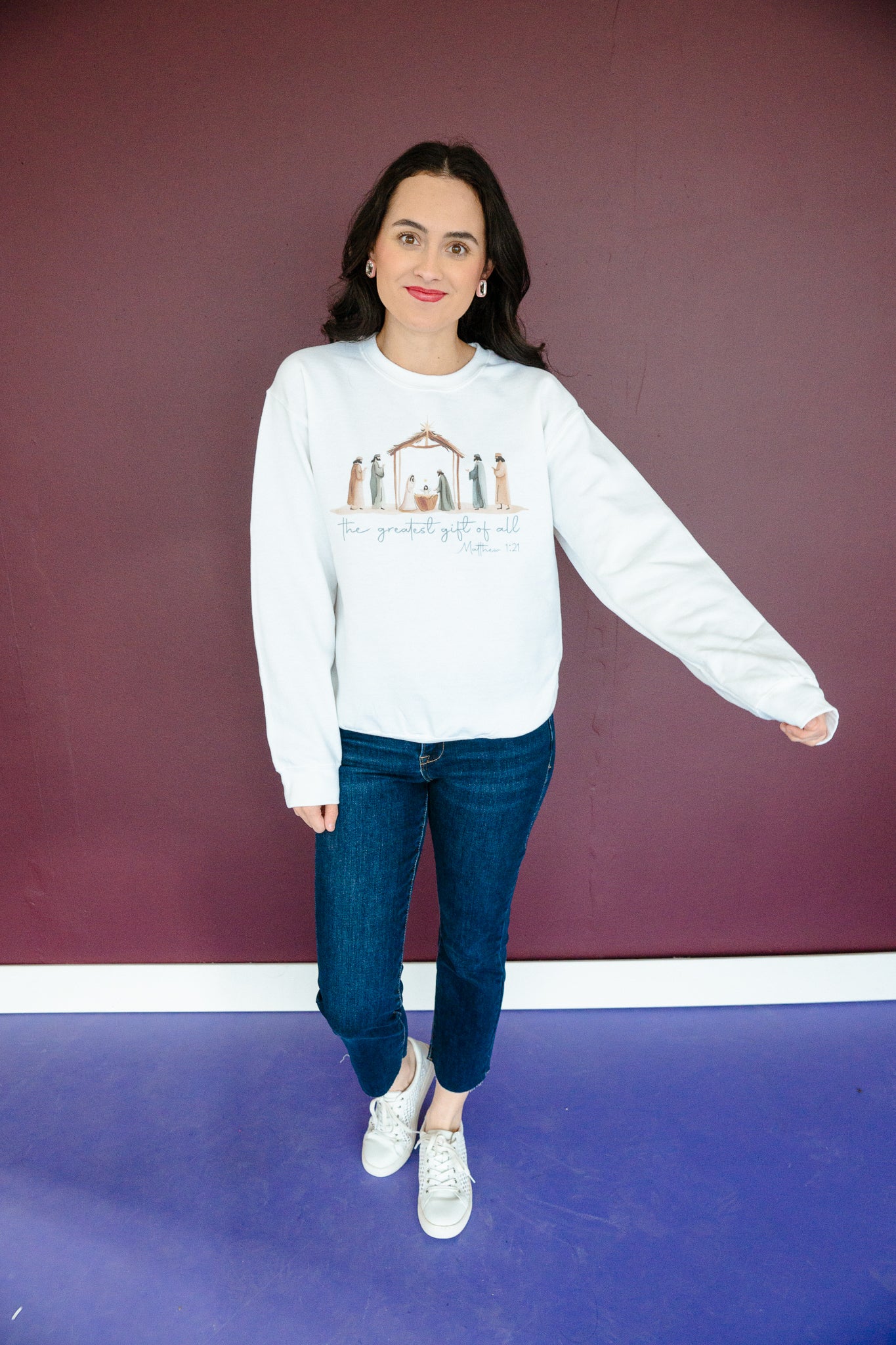 Greatest Gift Nativity Sweatshirt