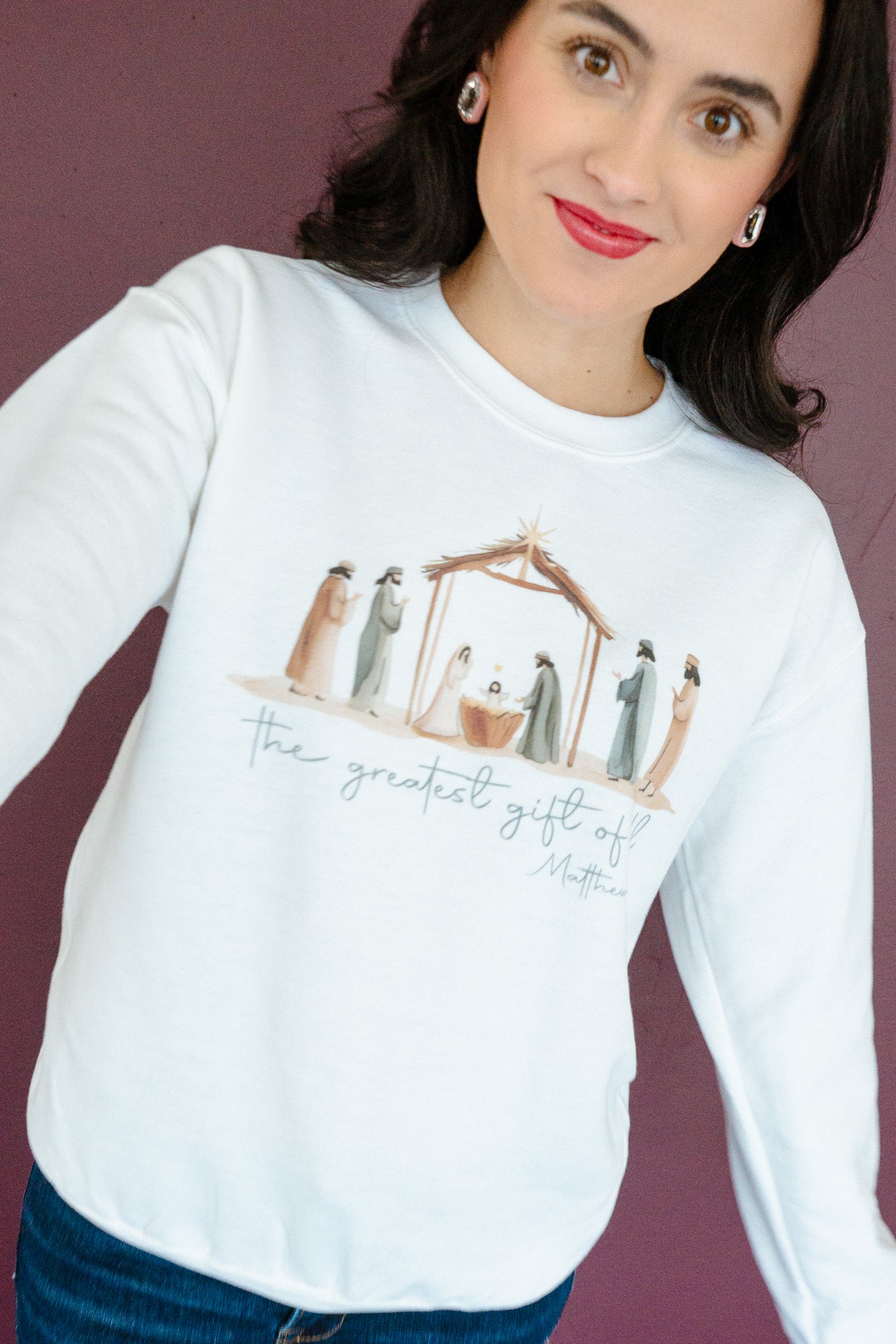 Greatest Gift Nativity Sweatshirt