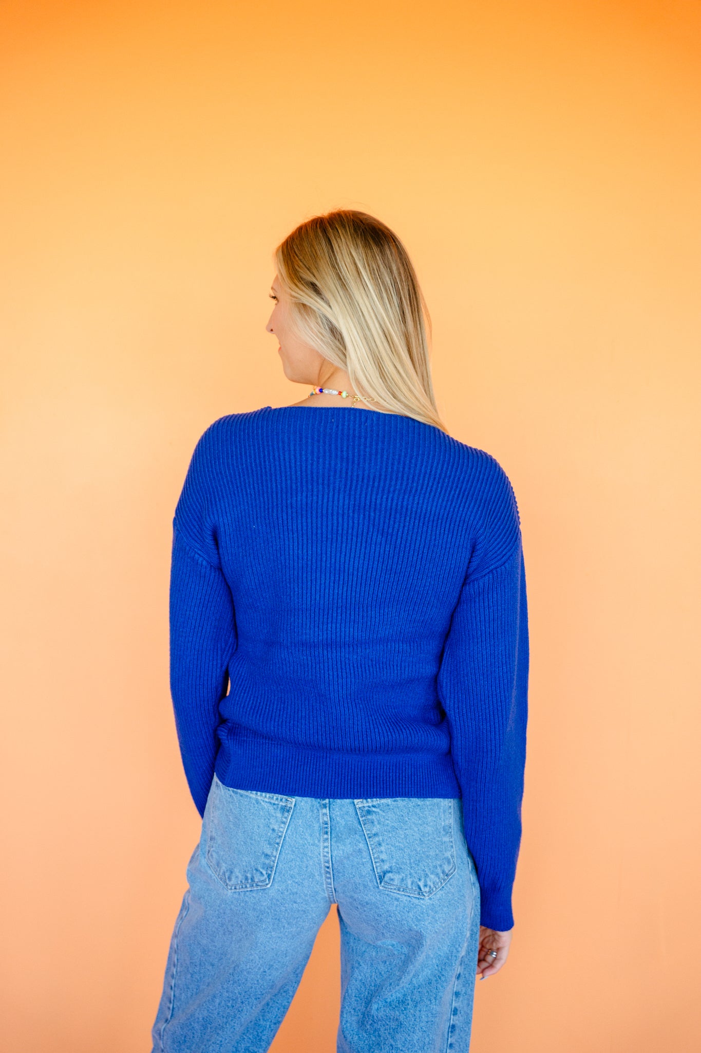 Terri Wrap Ribbed Sweater