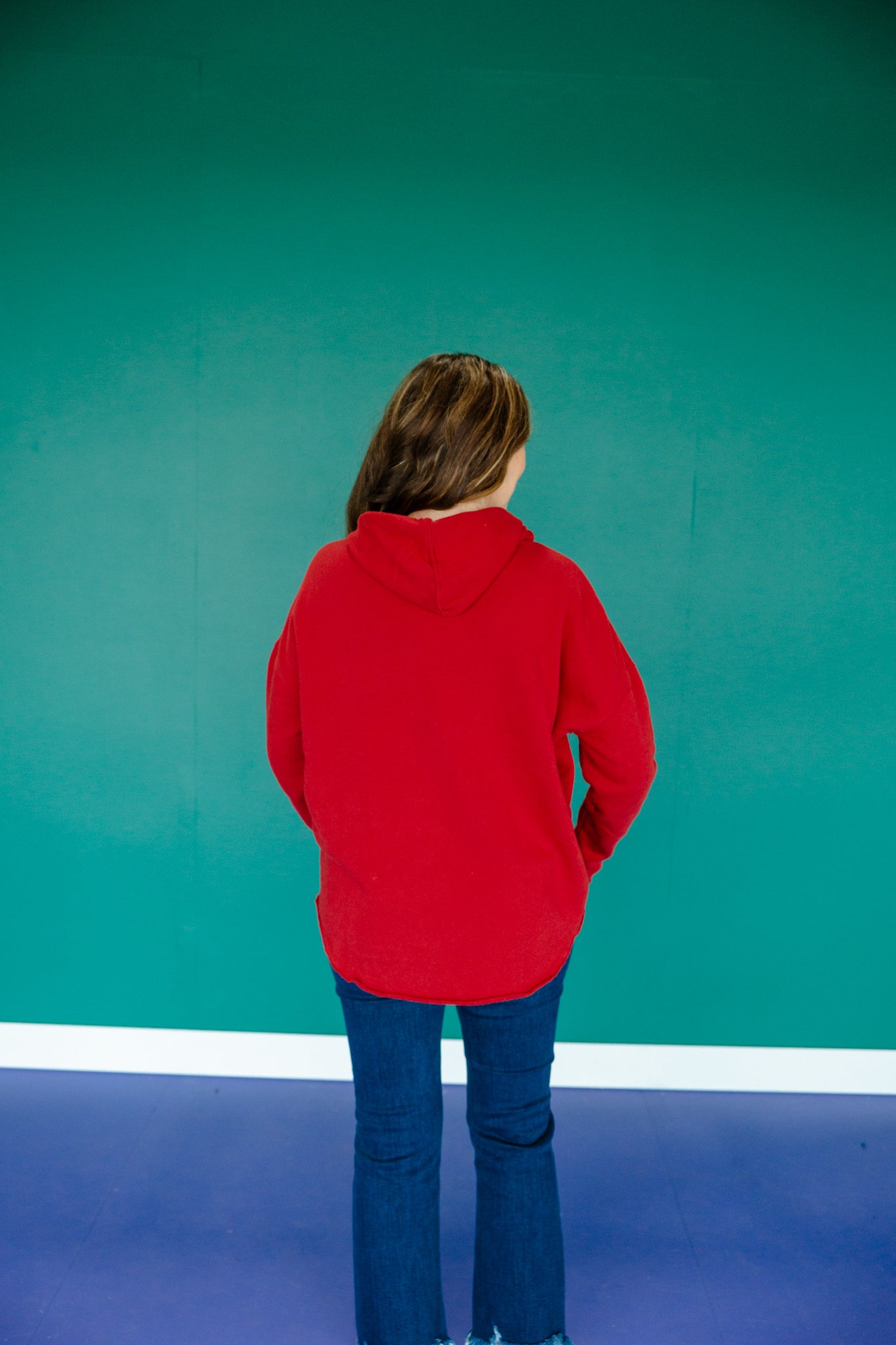 Calista Raw Hem Hoodie