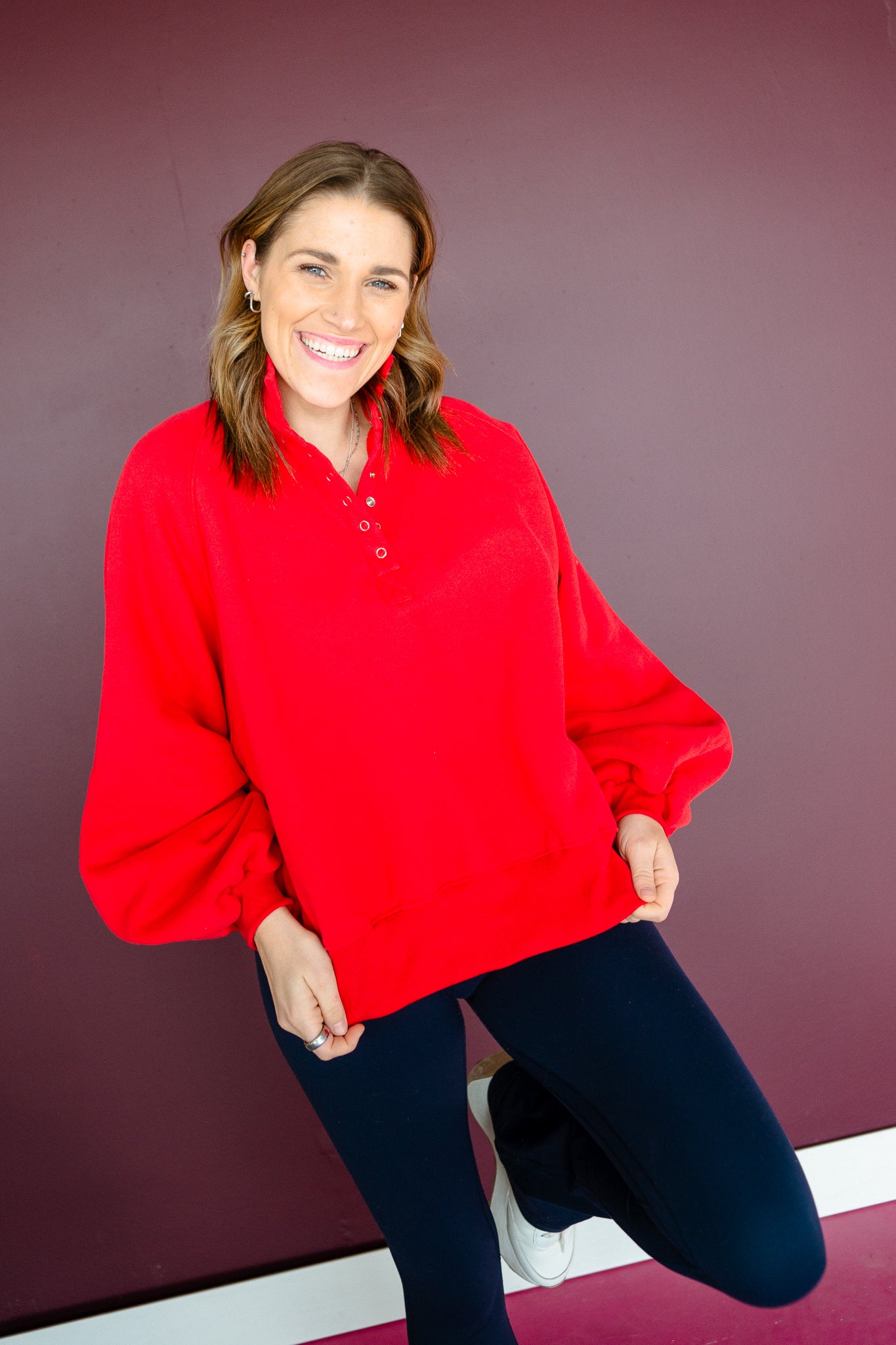 Julie Button Pullover