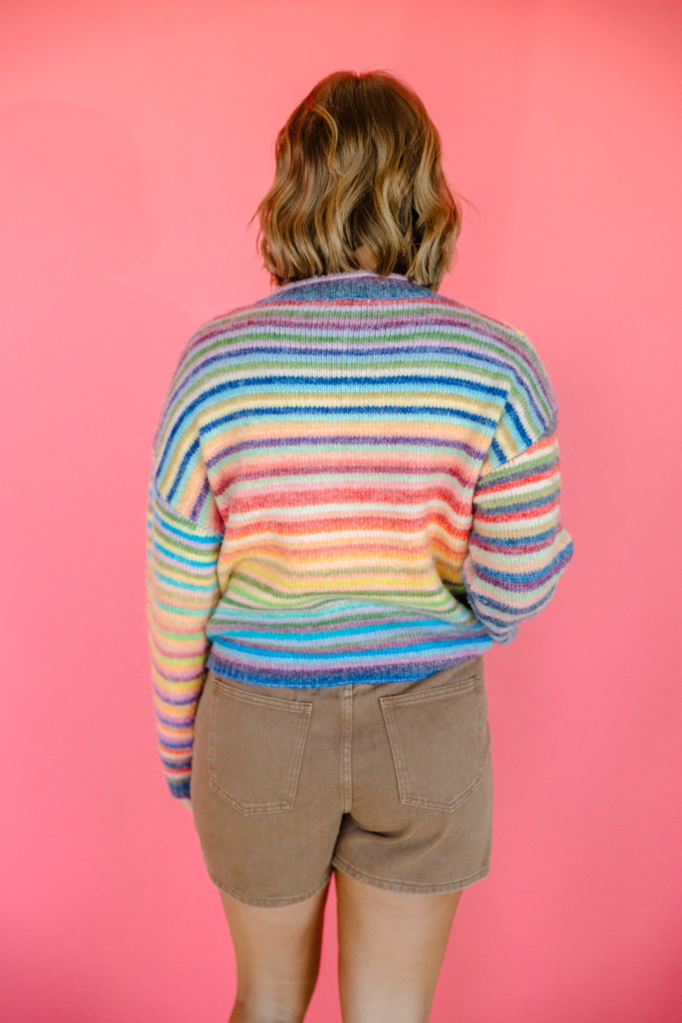 Confetti Cloud Striped Cardigan