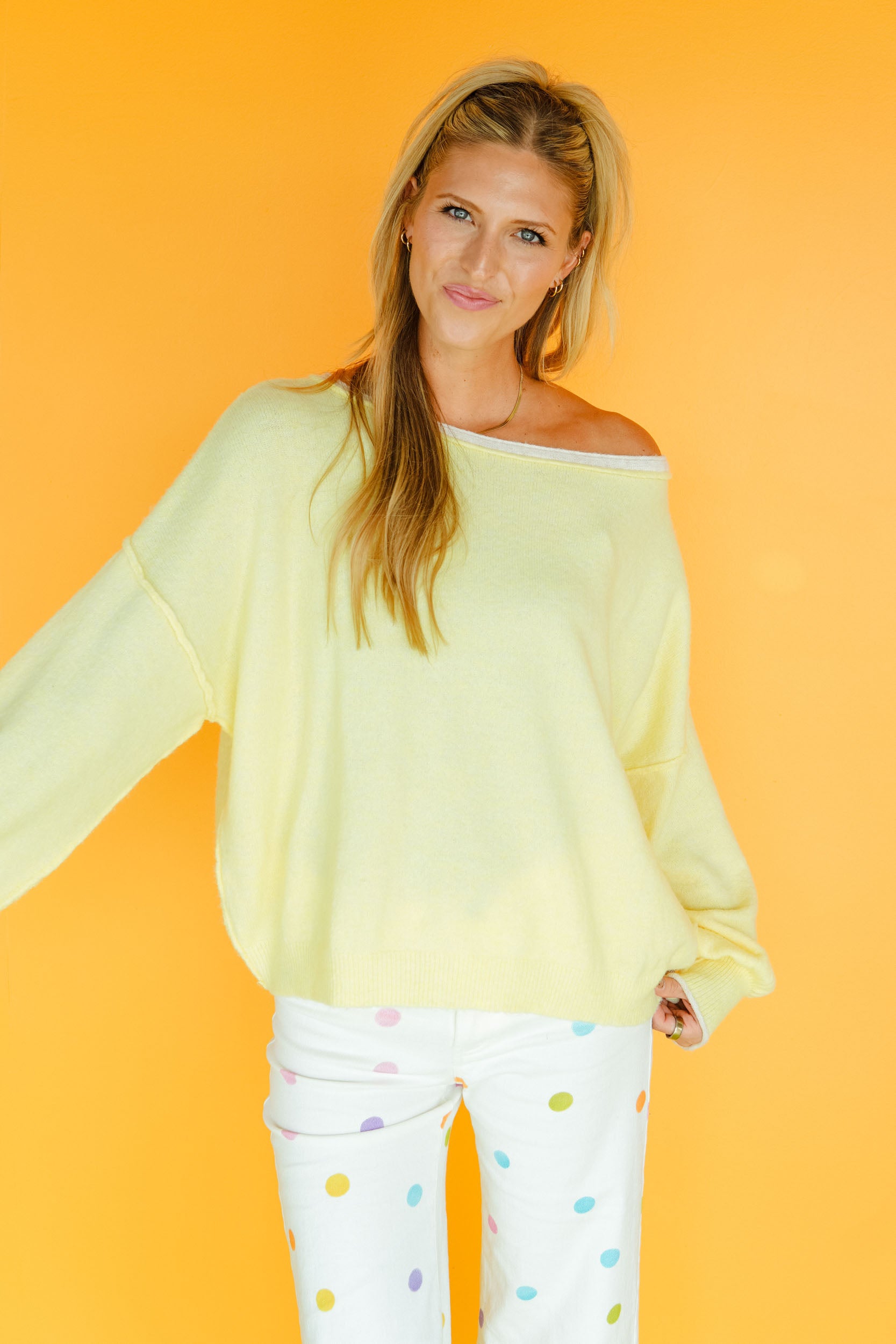 Sweet and Sunny Sweater - Light Lemon