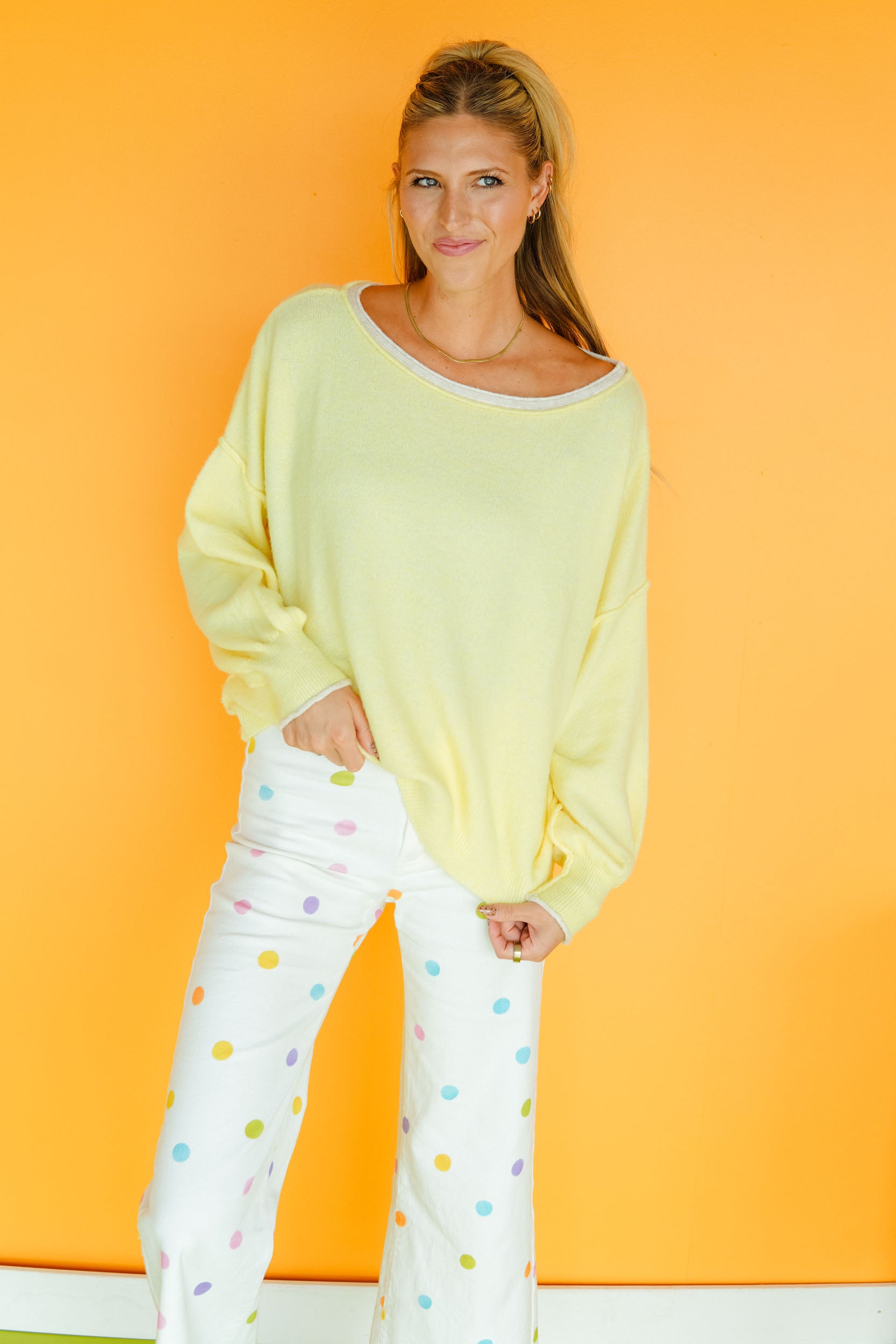 Sweet and Sunny Sweater - Light Lemon