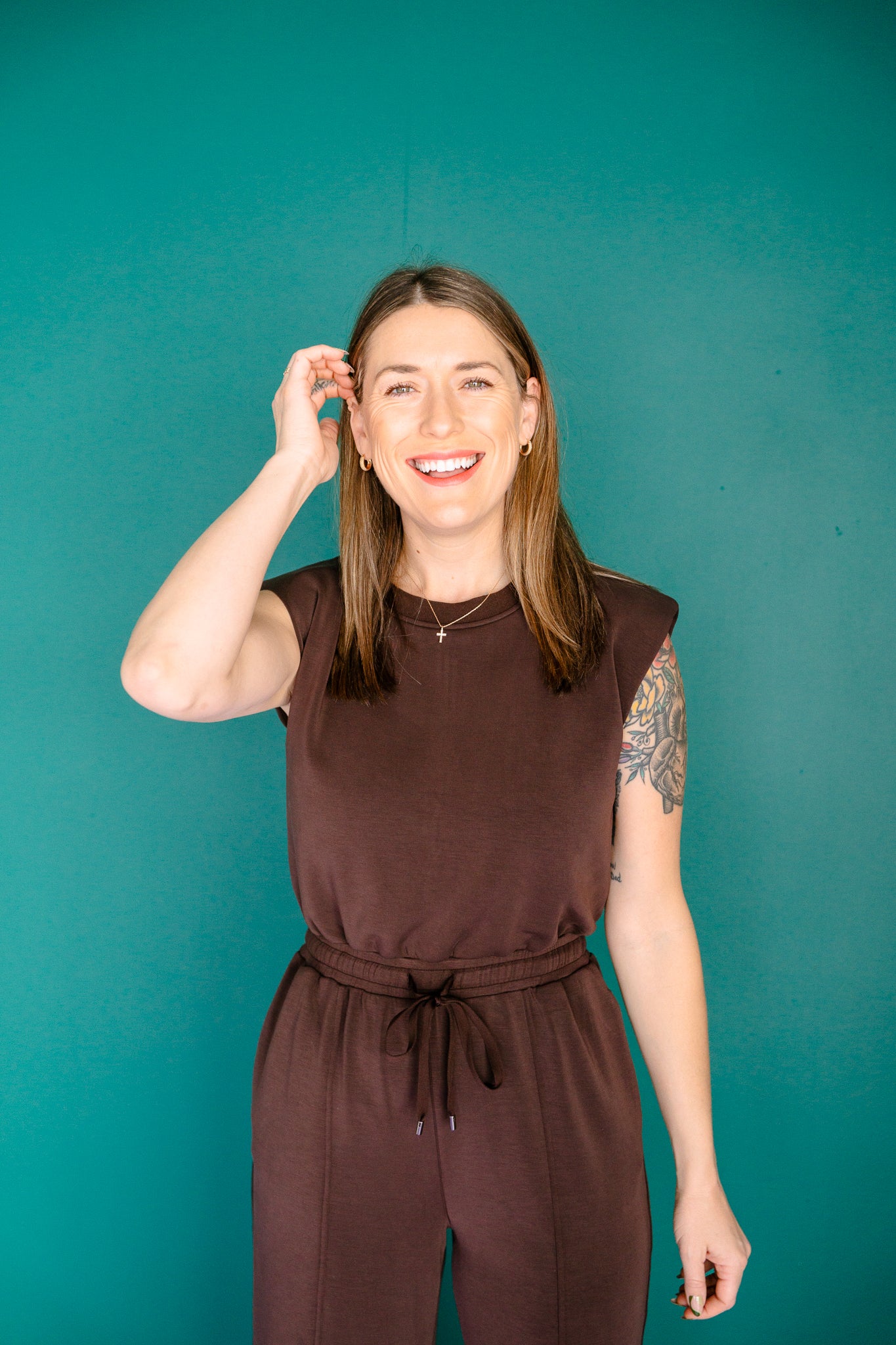 Heather Sleeveless Jumpsuit