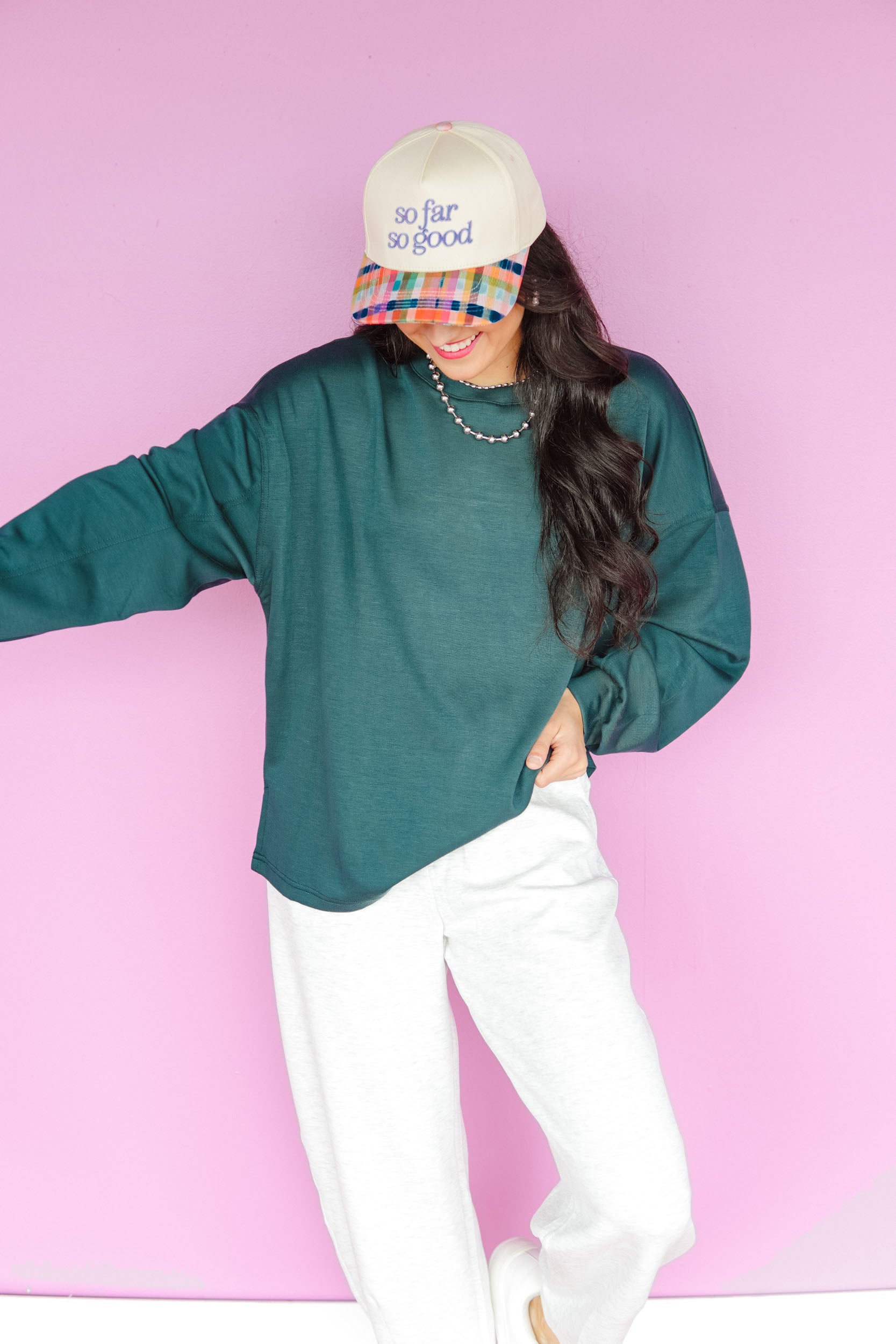 Tansy Scuba Long Sleeve Top