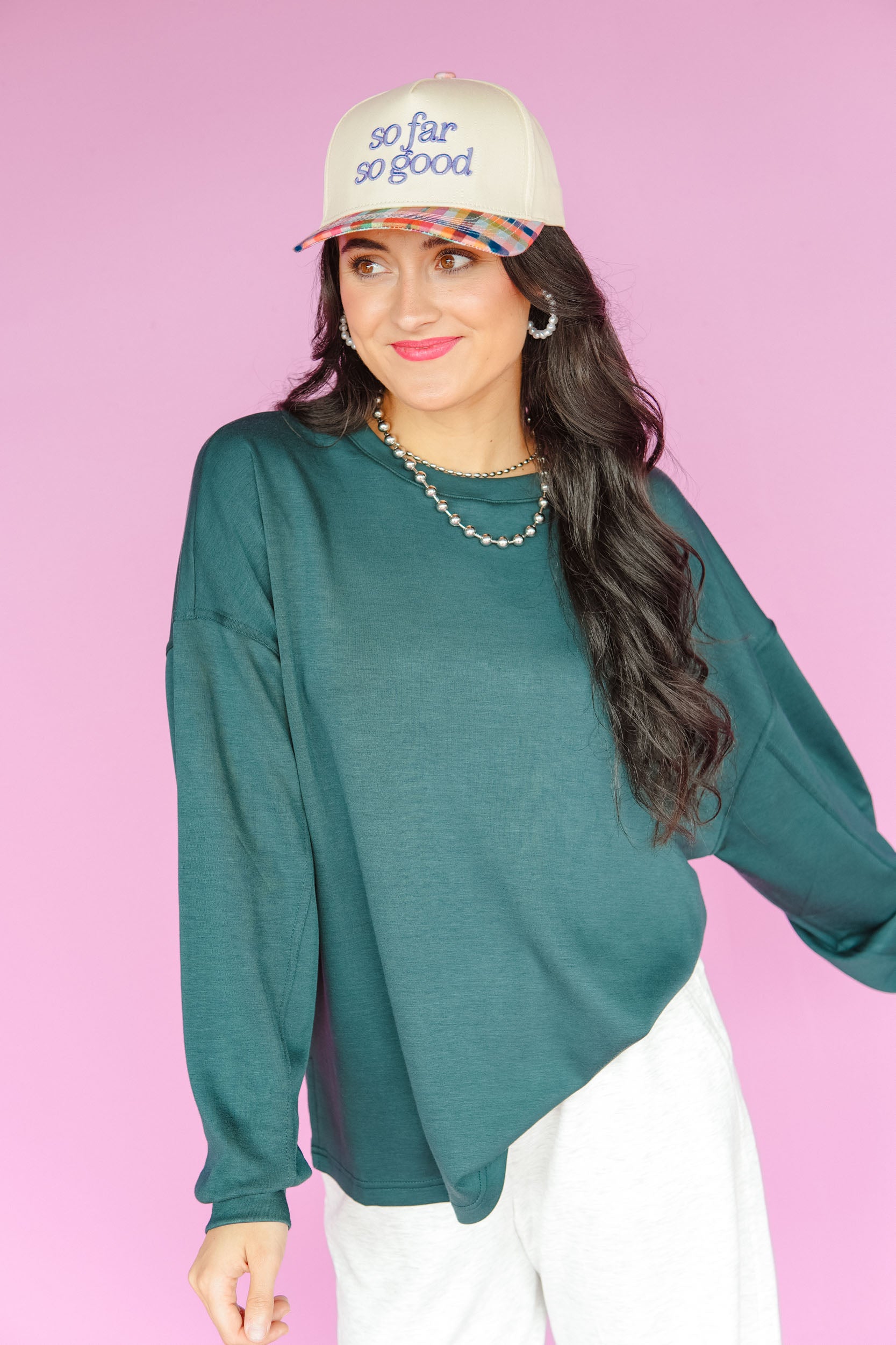 Tansy Scuba Long Sleeve Top