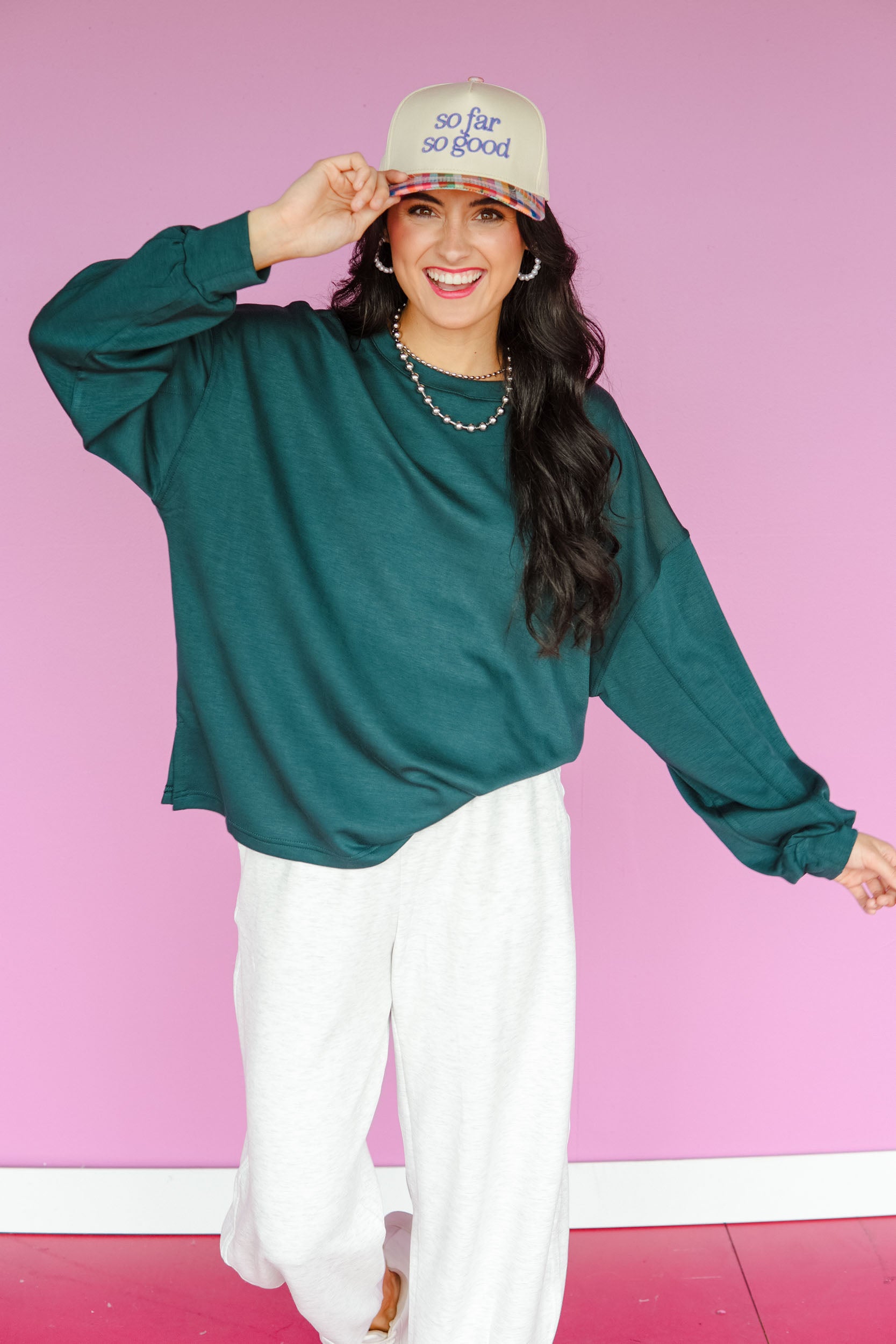 Tansy Scuba Long Sleeve Top