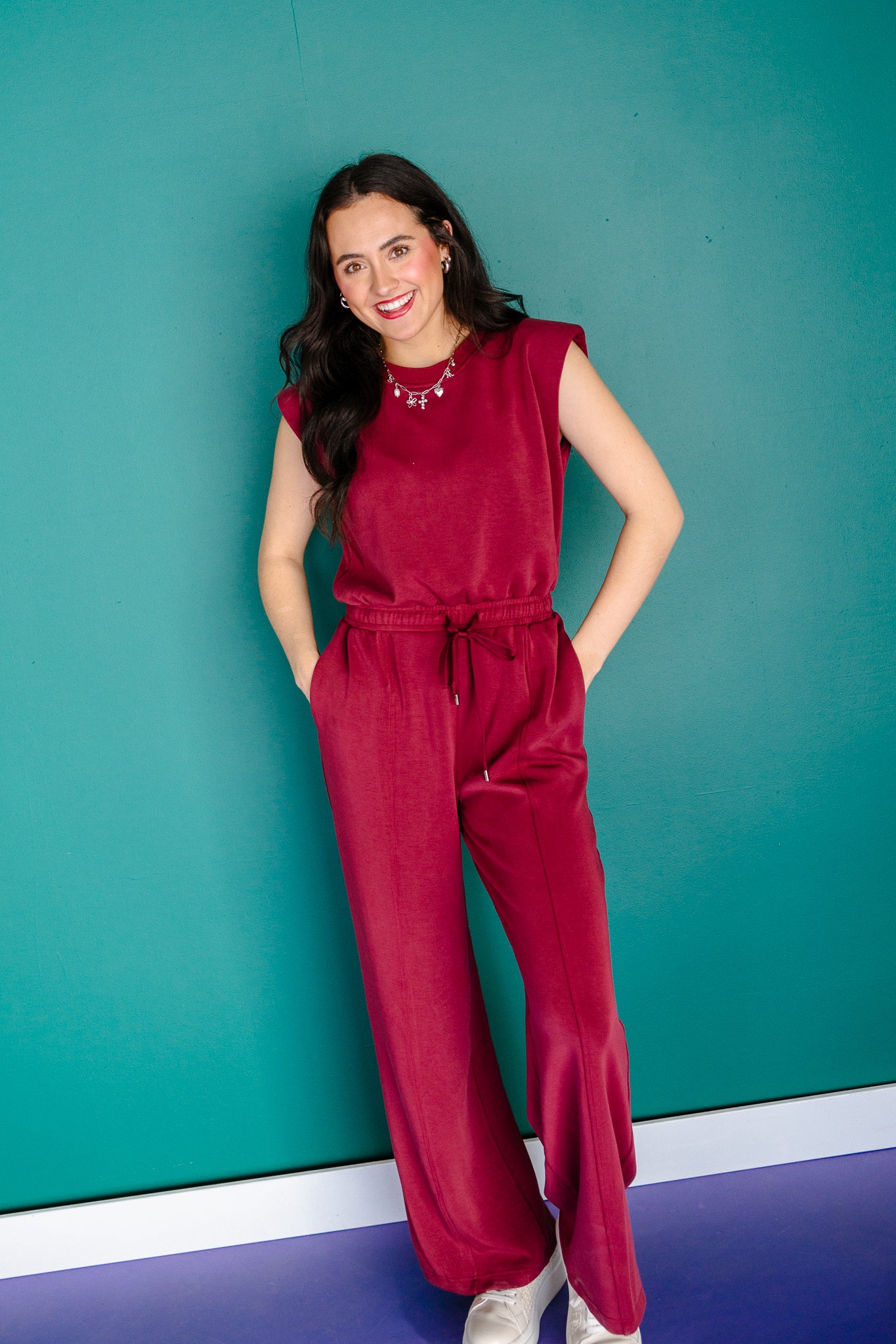 Heather Sleeveless Jumpsuit