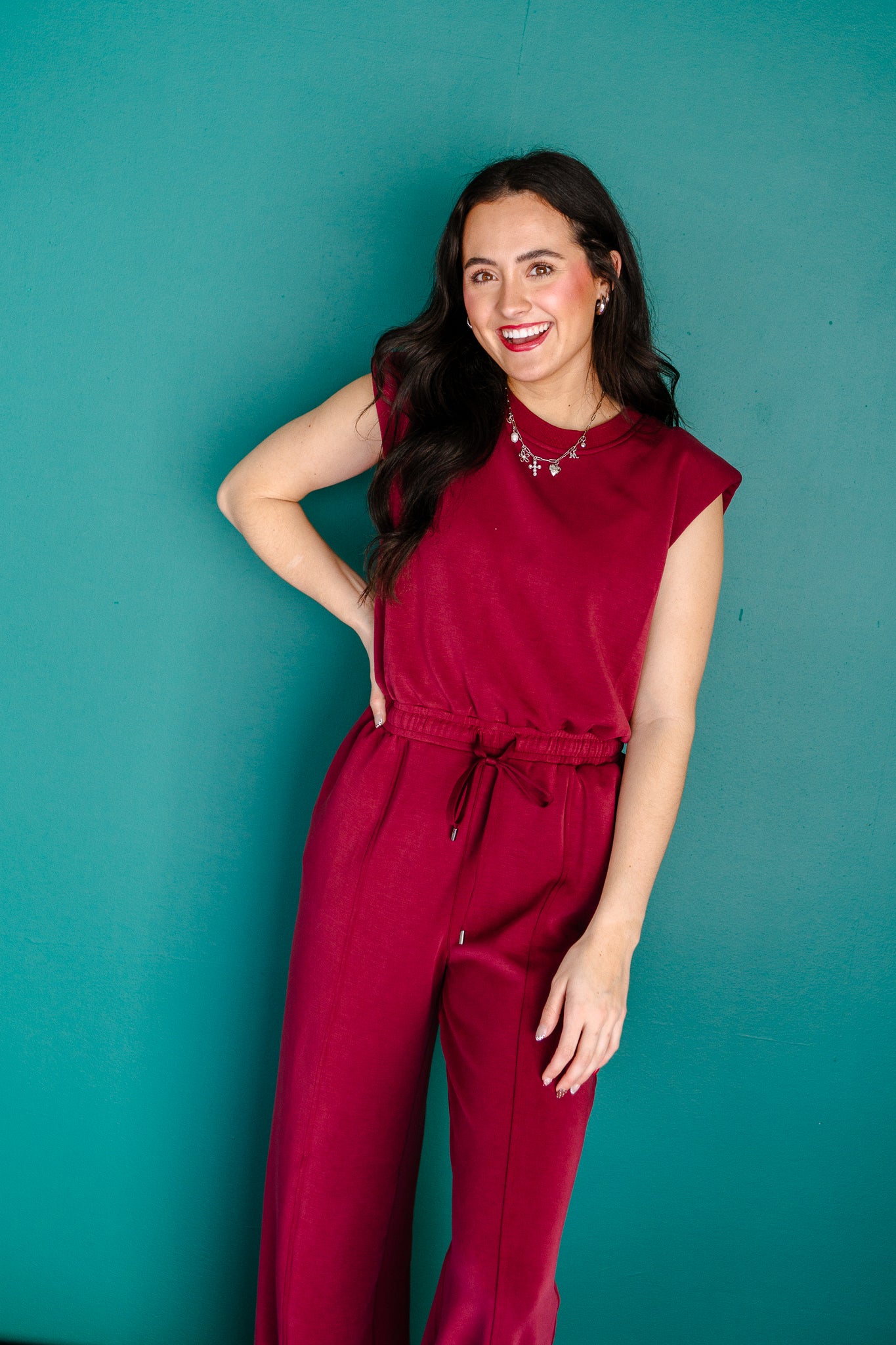 Heather Sleeveless Jumpsuit