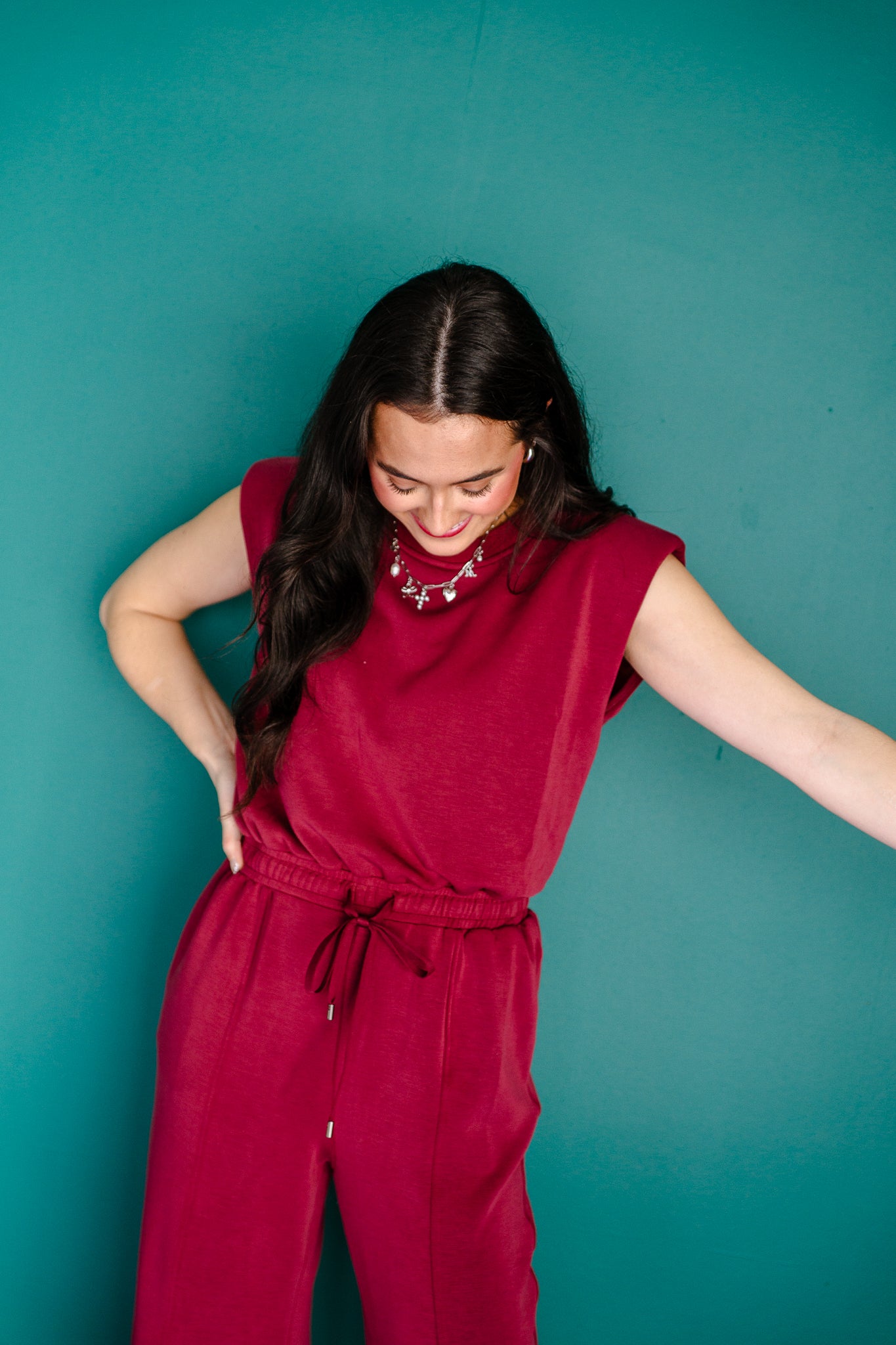 Heather Sleeveless Jumpsuit