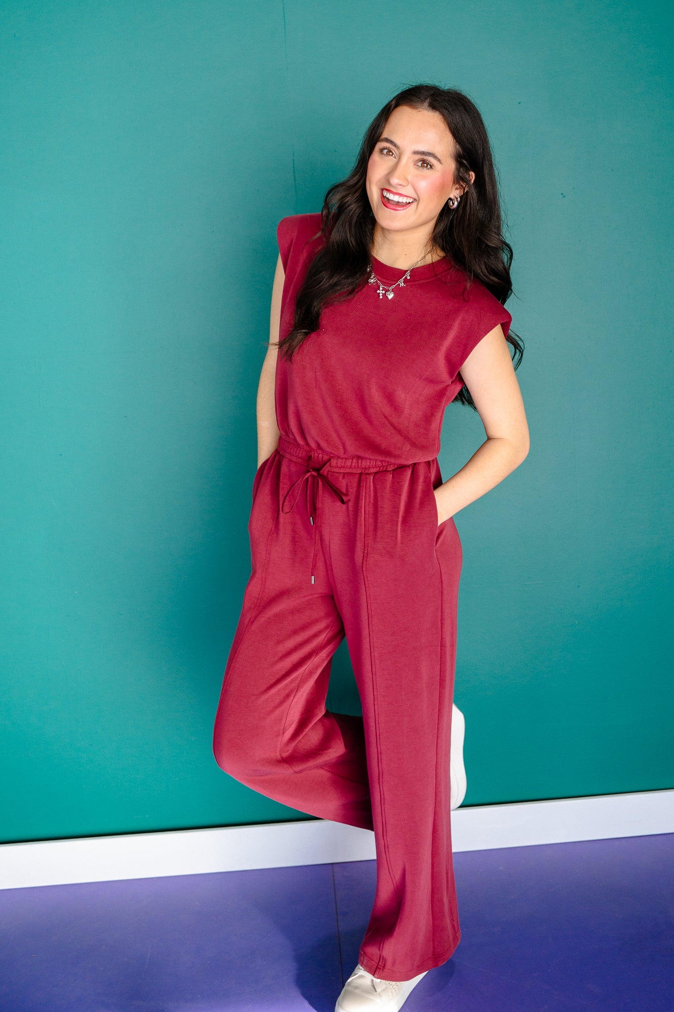 Heather Sleeveless Jumpsuit