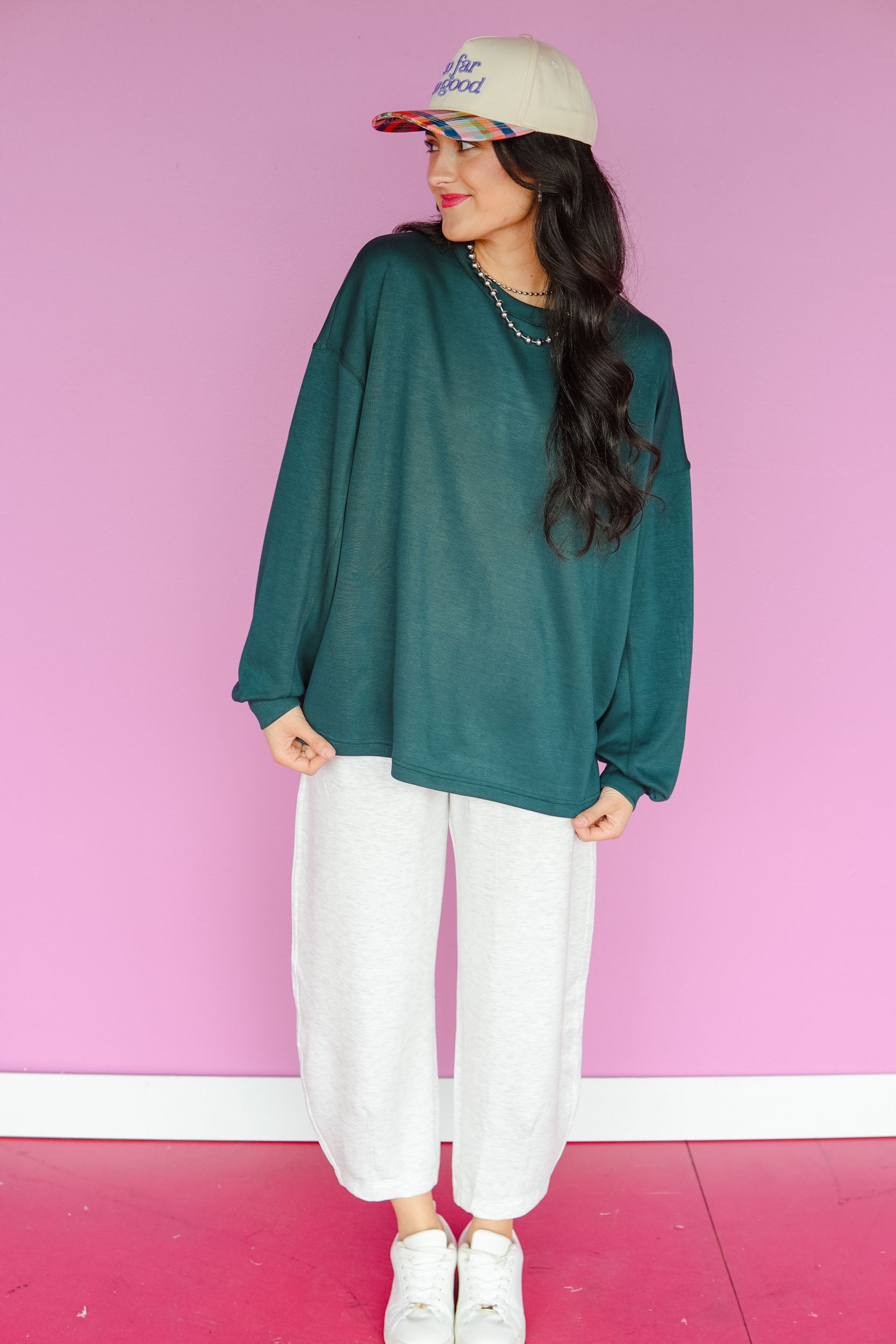 Tansy Scuba Long Sleeve Top