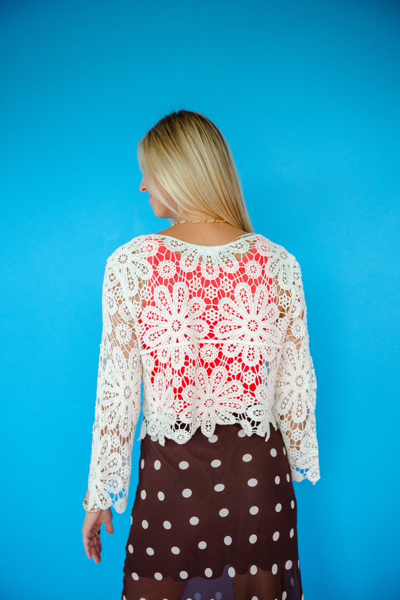 Shia Crochet Cardigan - Oatmeal