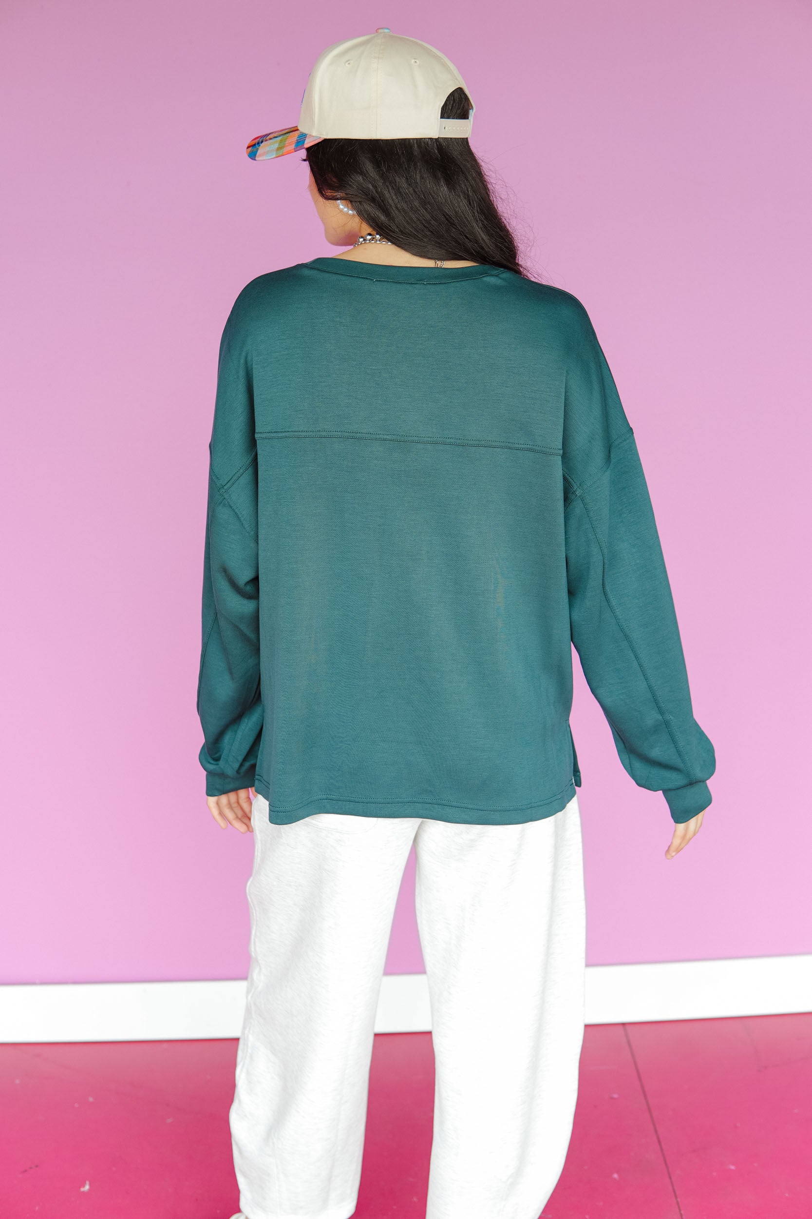 Tansy Scuba Long Sleeve Top