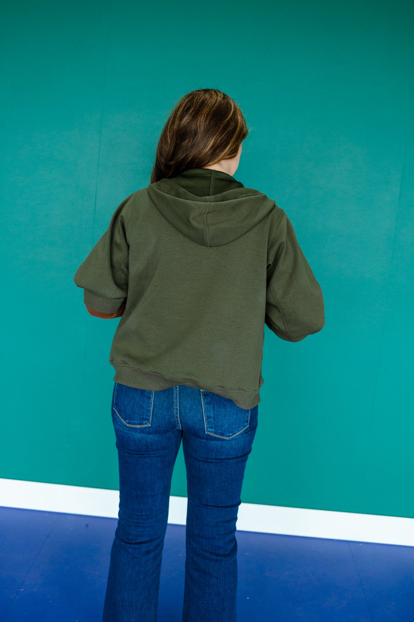 Margot Short Sleeve Jacket - Dark Olive