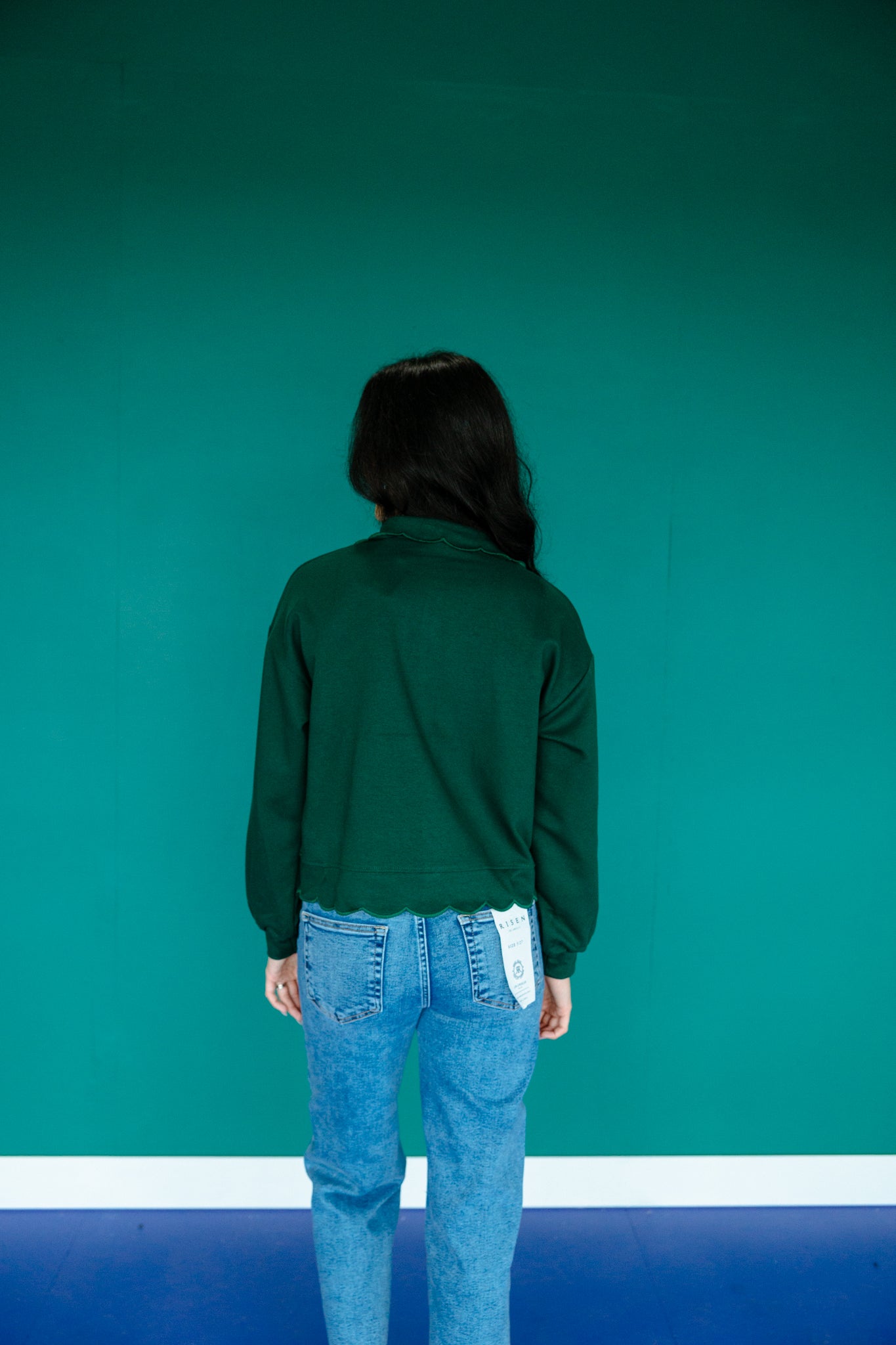 Candie Scalloped Edge Pullover