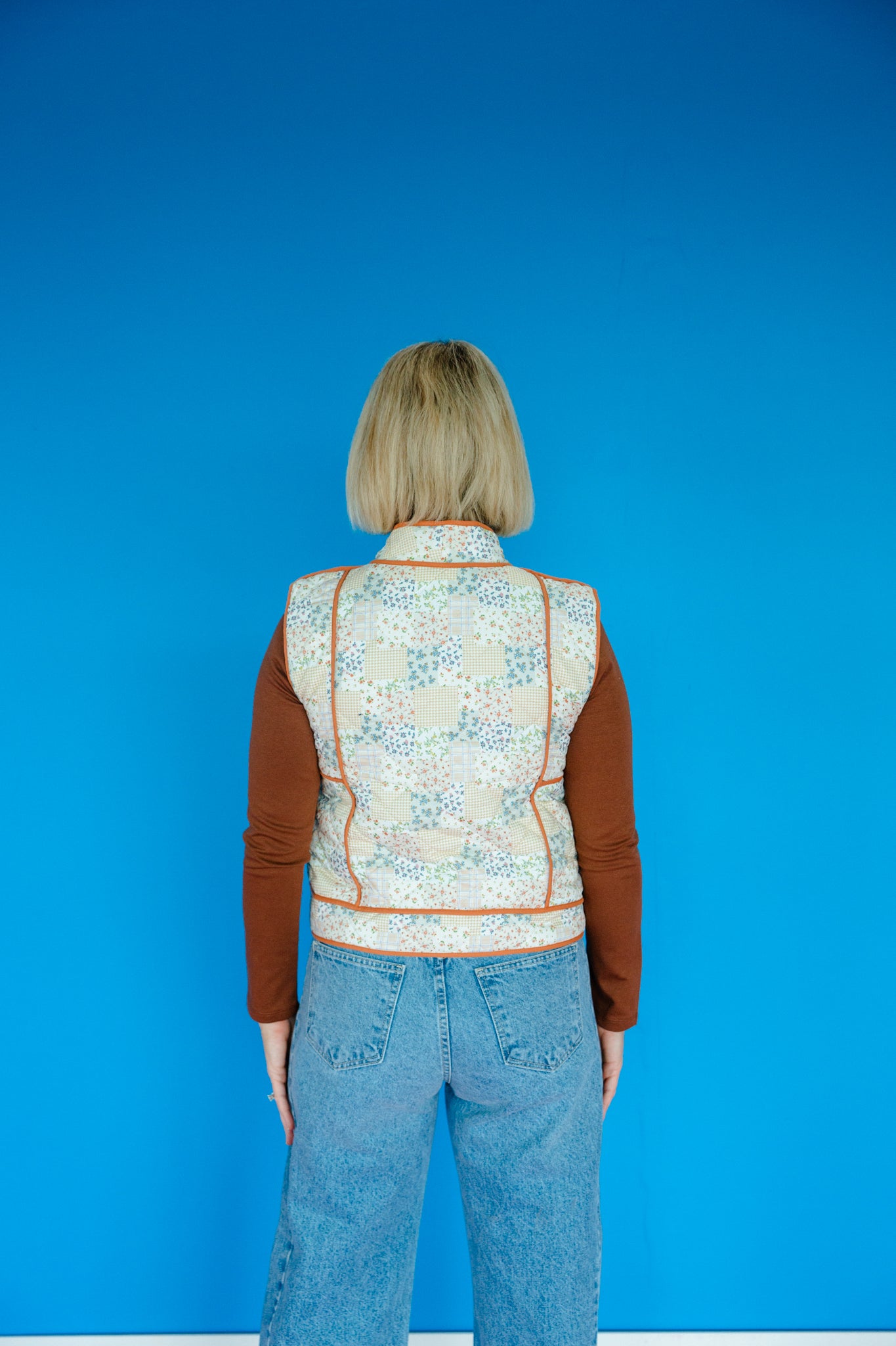 Maven Quilted Vest - Cinnamon + Honey