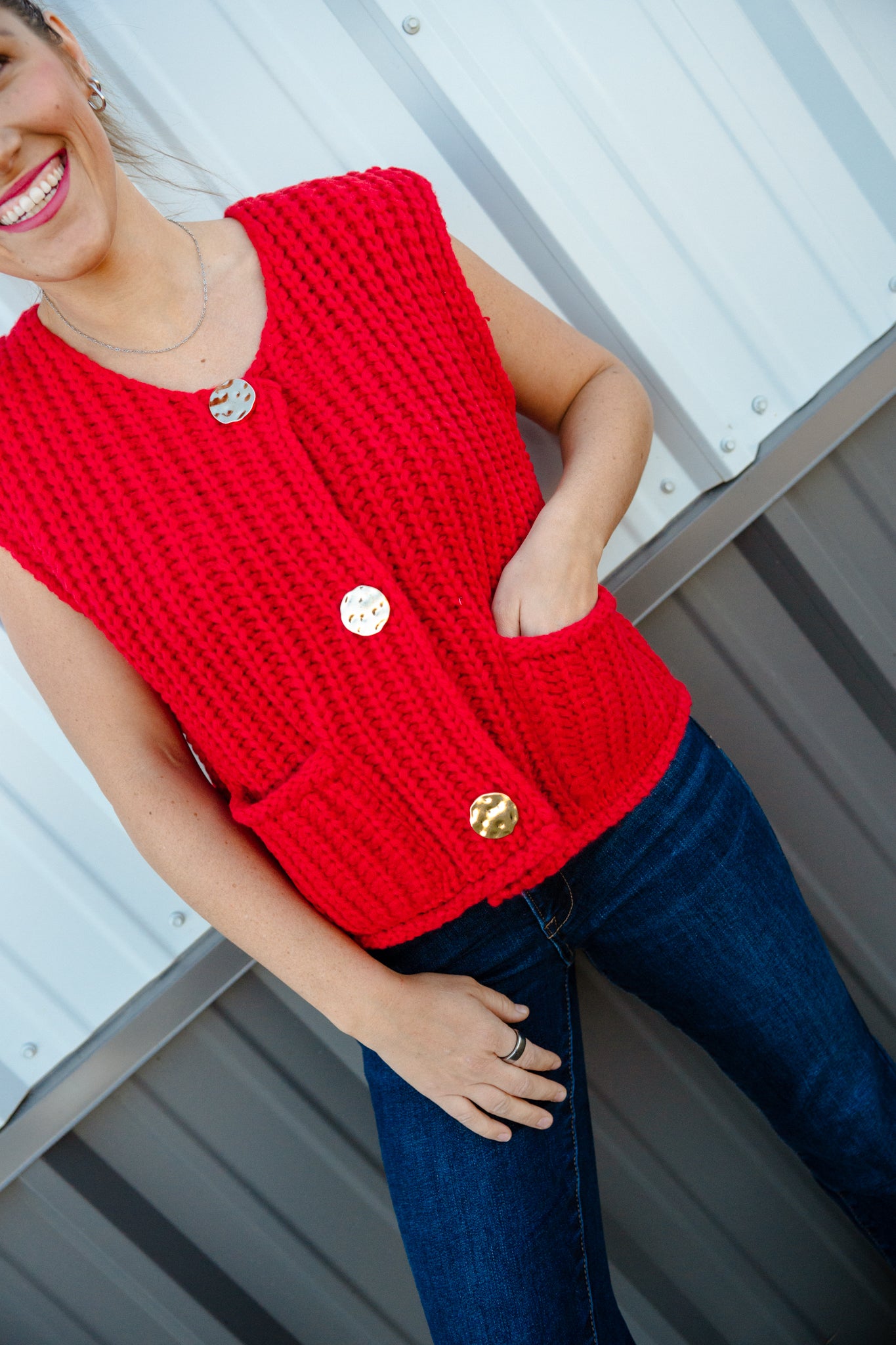 Mattie Chunky Sweater Vest