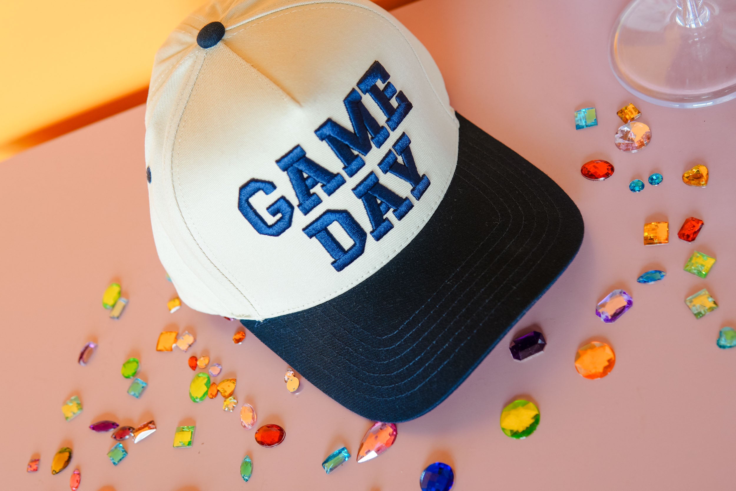 Game On Game-day Trucker Hat - Navy