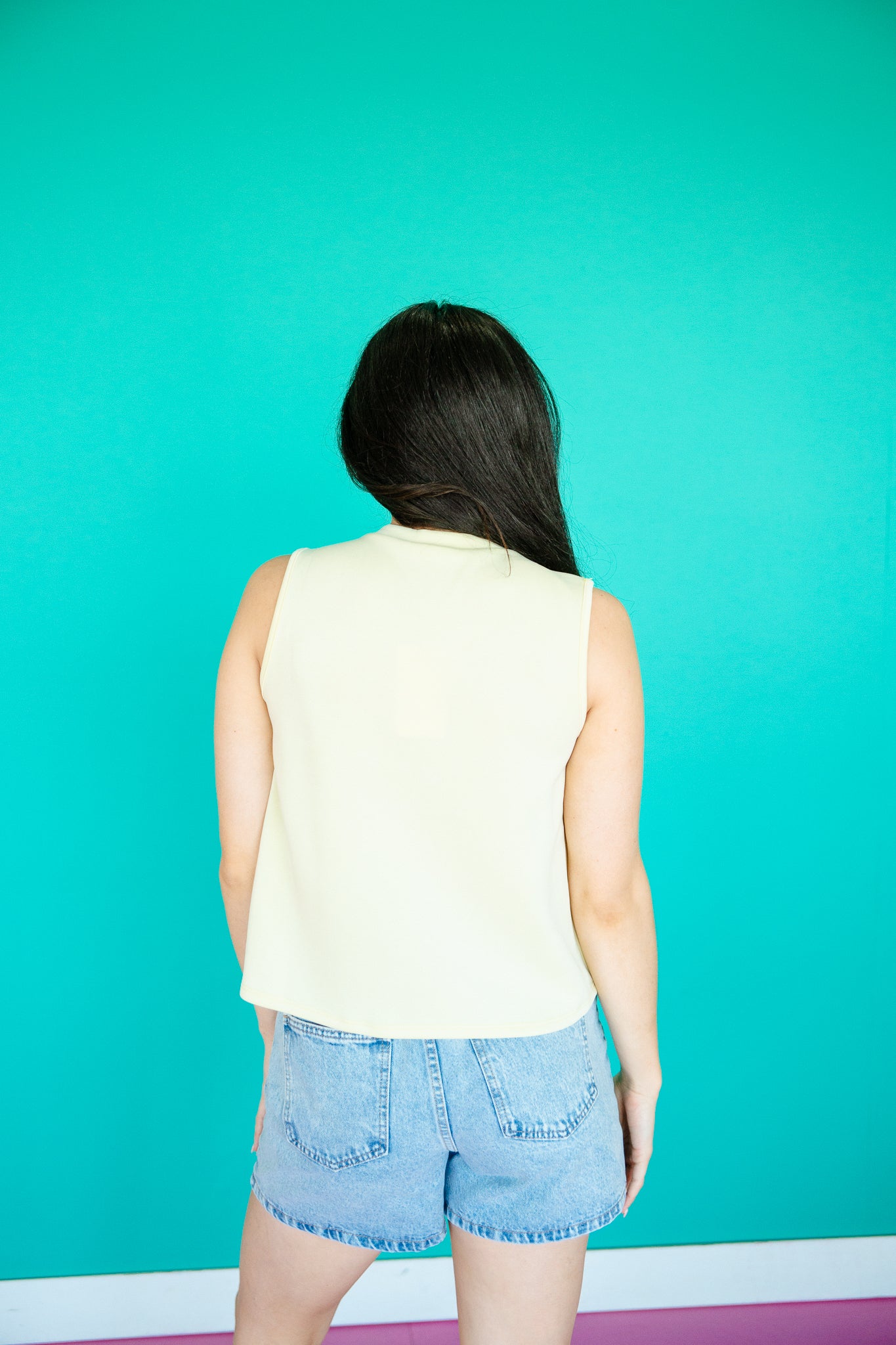 Lacie Pleated Tank - Cool Yellow