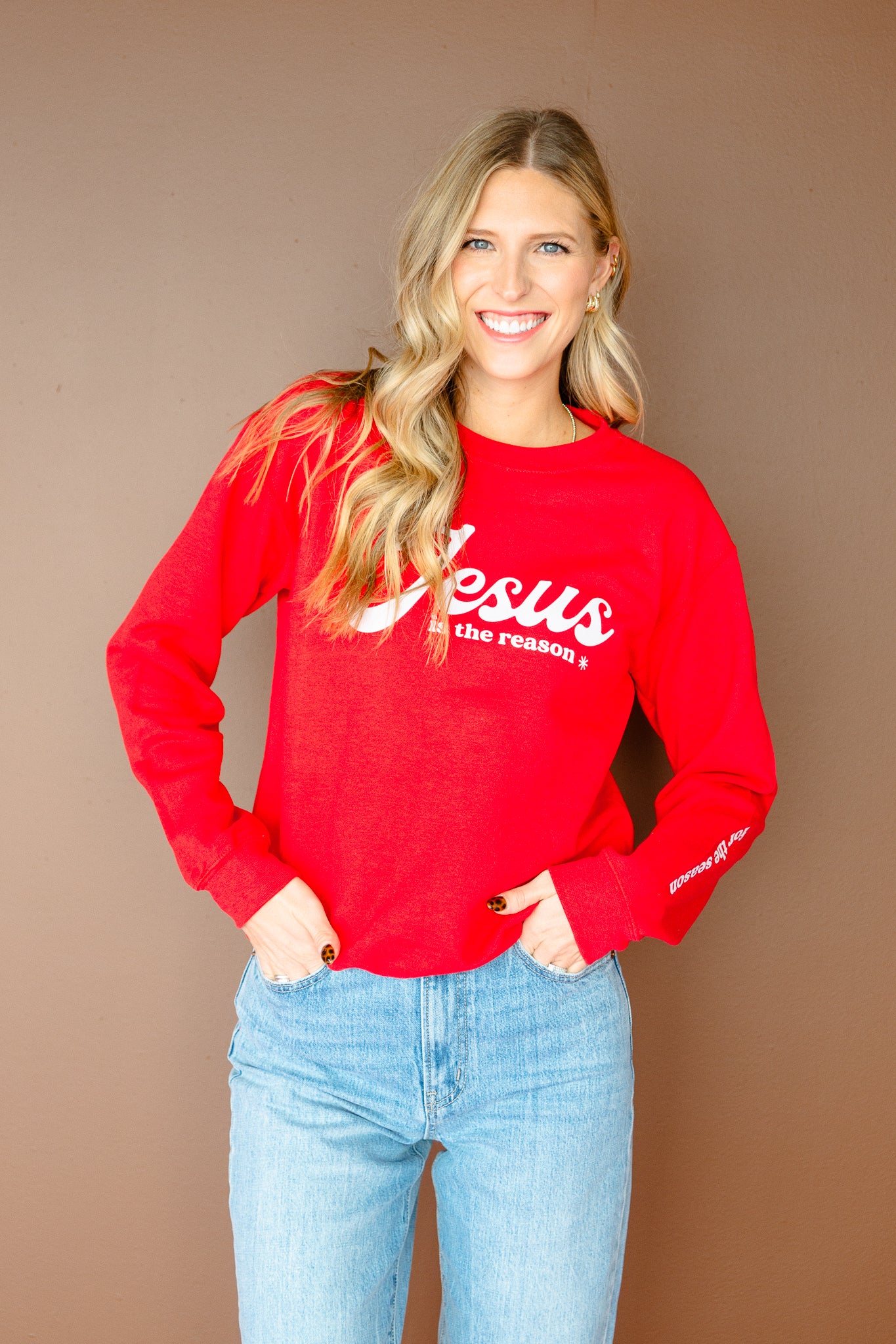 Jesus Is the Reason Sweatshirt - True Red