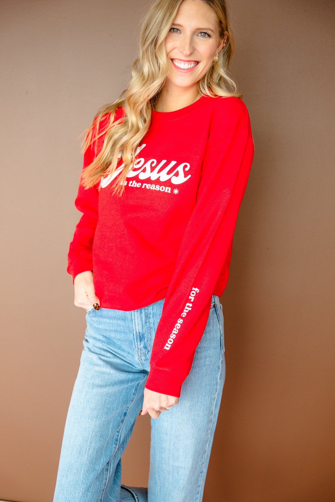 Jesus Is the Reason Sweatshirt - True Red