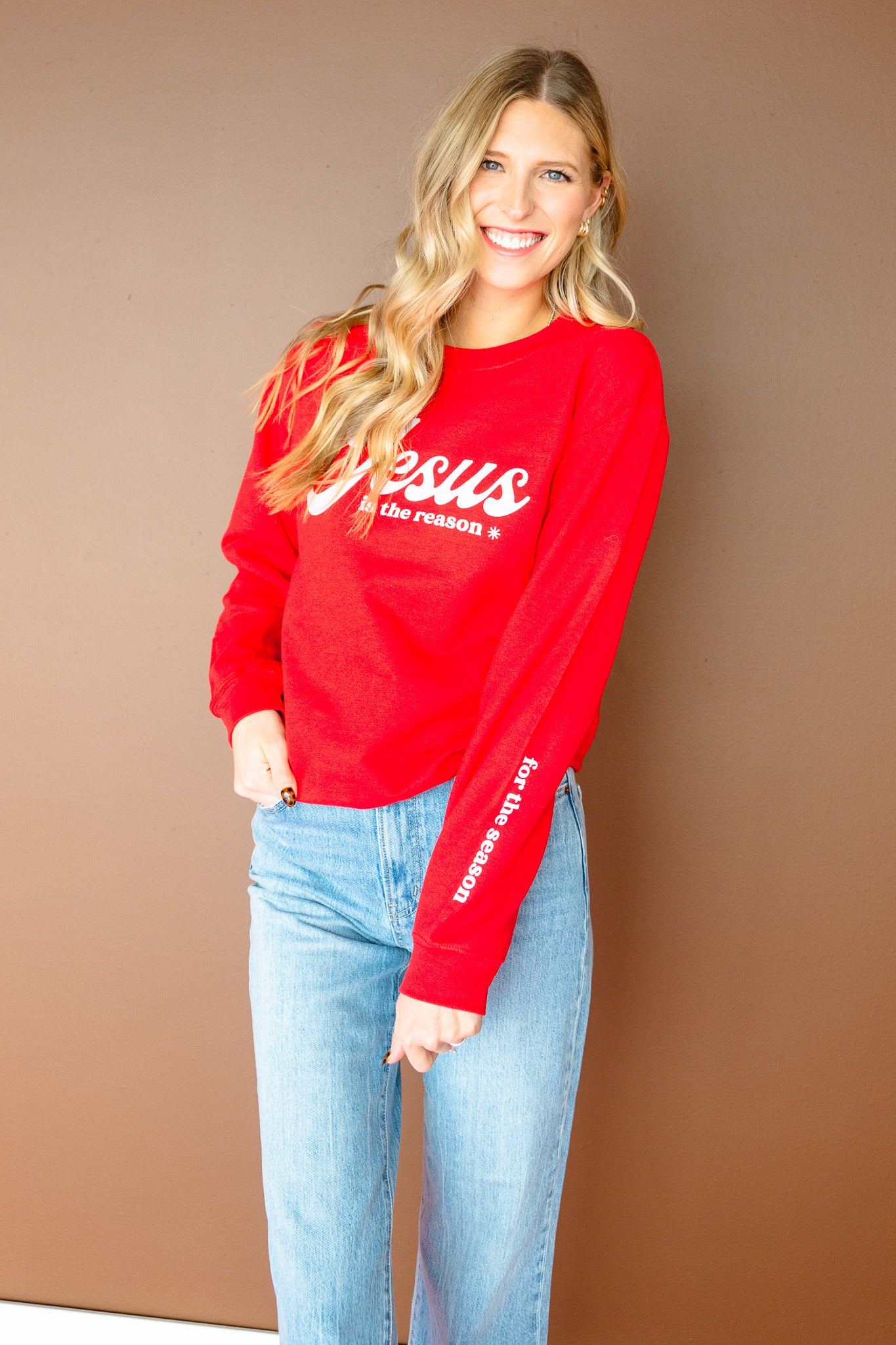 Jesus Is the Reason Sweatshirt - True Red