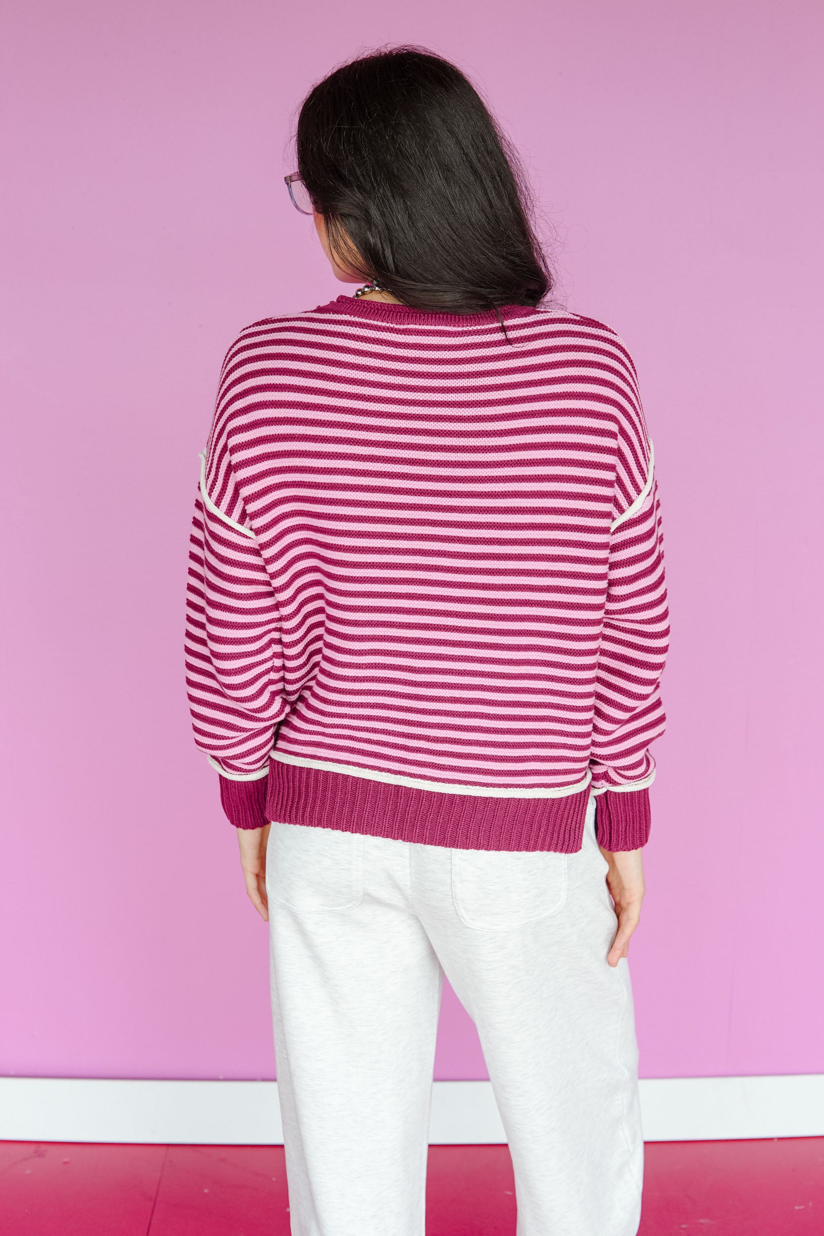 Zulu Striped Sweater - Clover and Plum