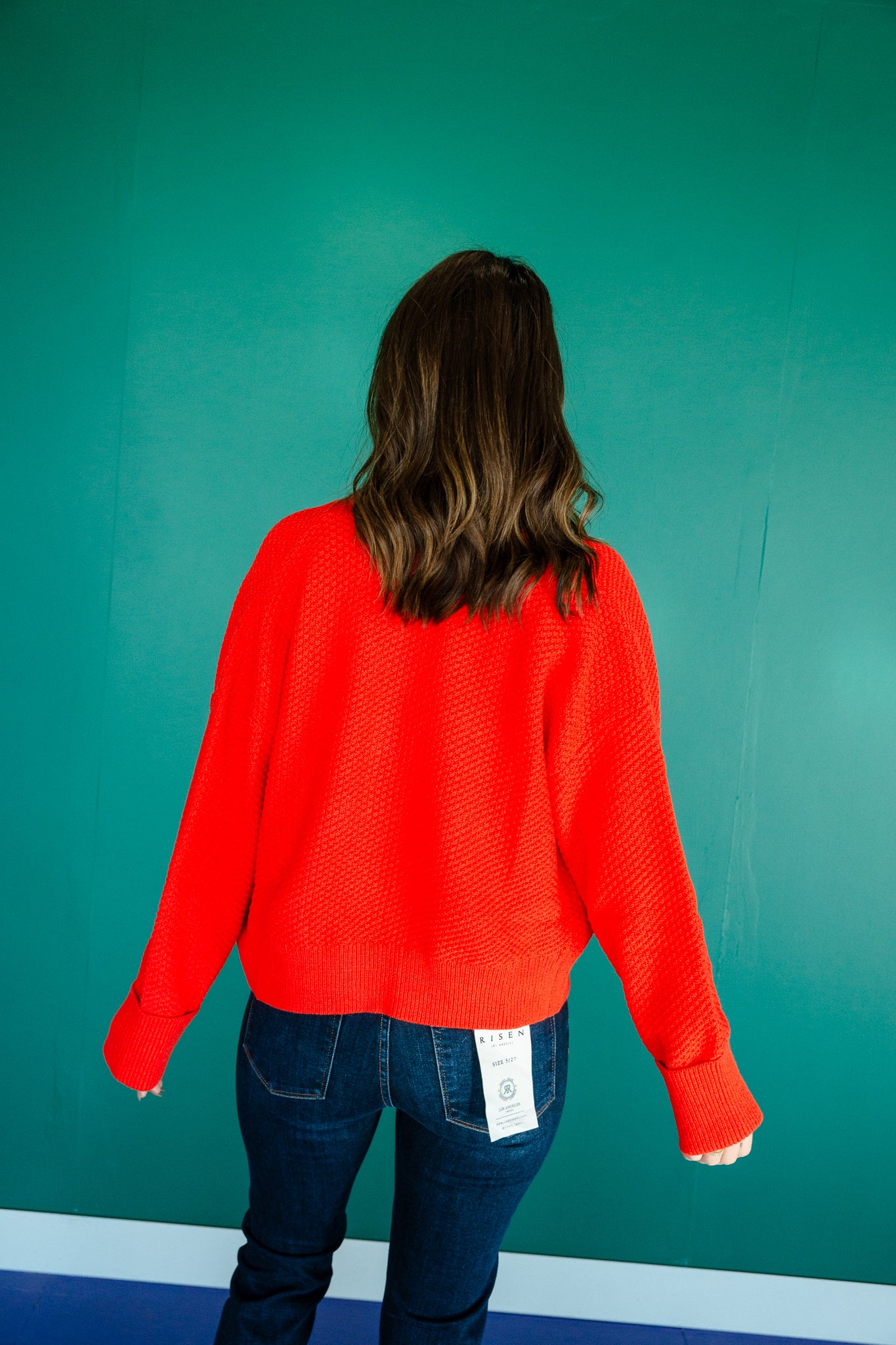 Kaitlyn Textured Cardigan - Geranium