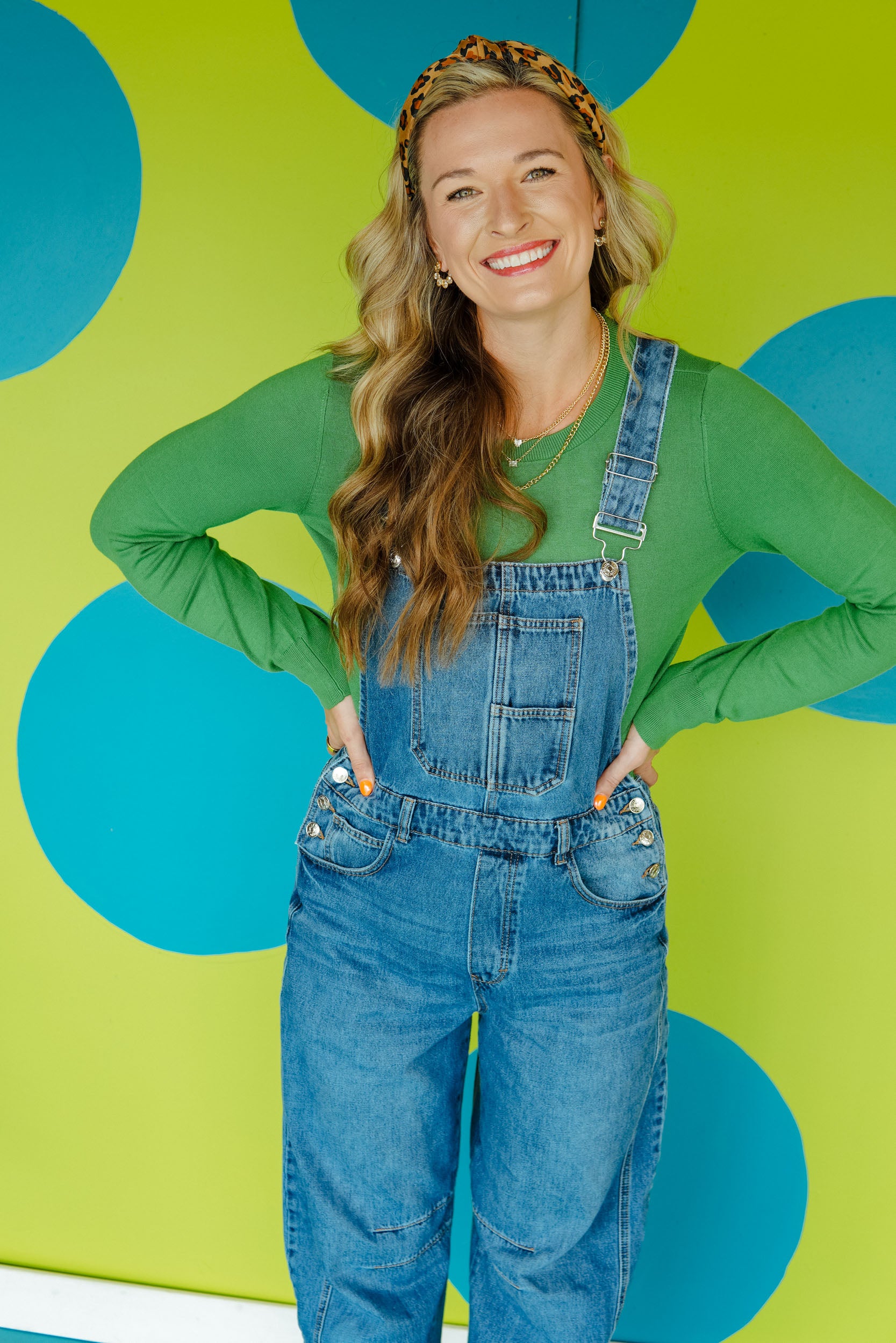 [Pre-Authorize] Dominique Denim Barrel Overalls - Medium Wash