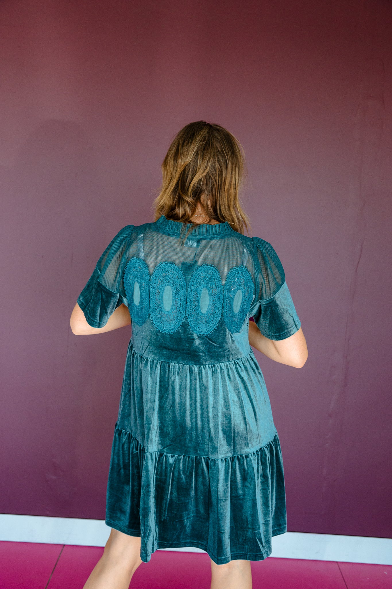 Lindsay Velvet Mini Dress