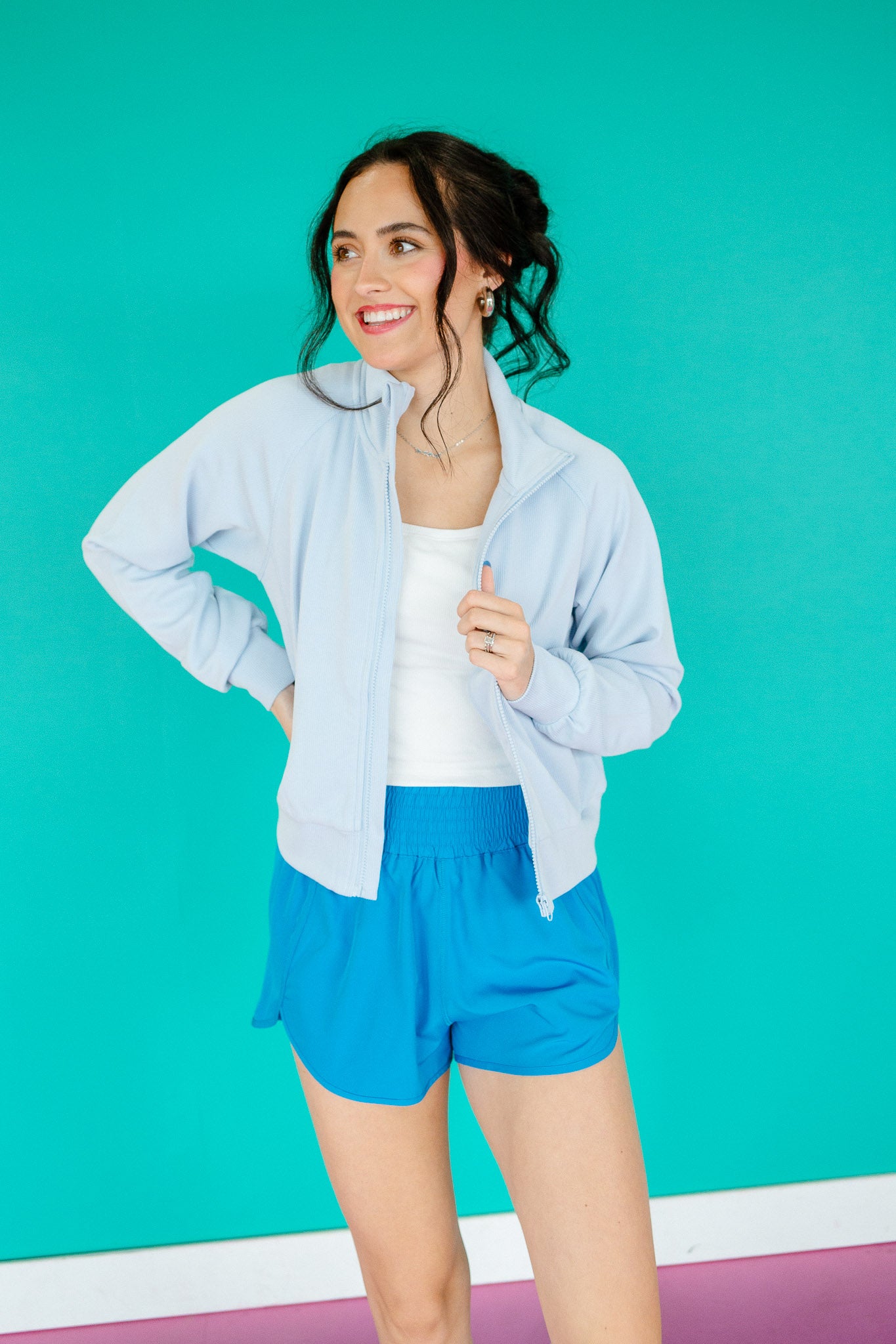 Corine Ribbed Zip Jacket