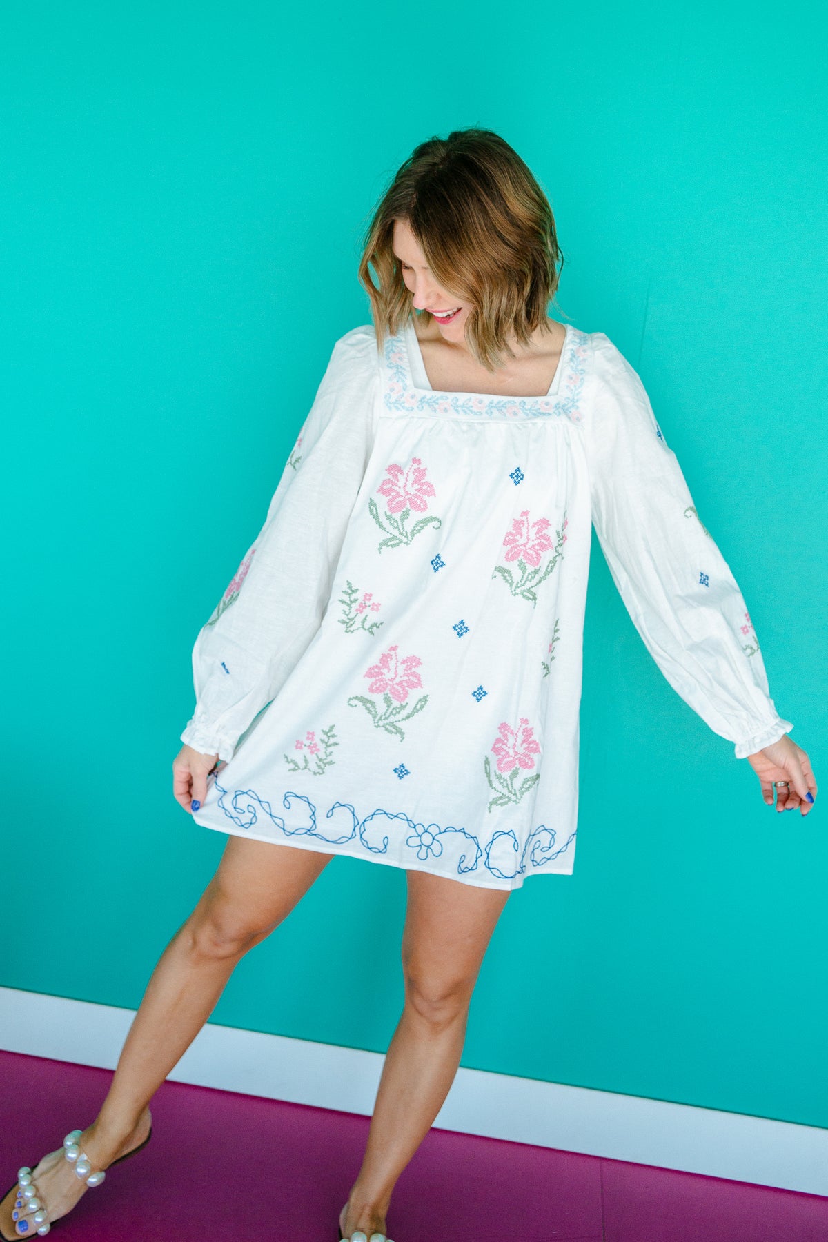 cora mini dress ELLIATT Cora Mini Dress in White