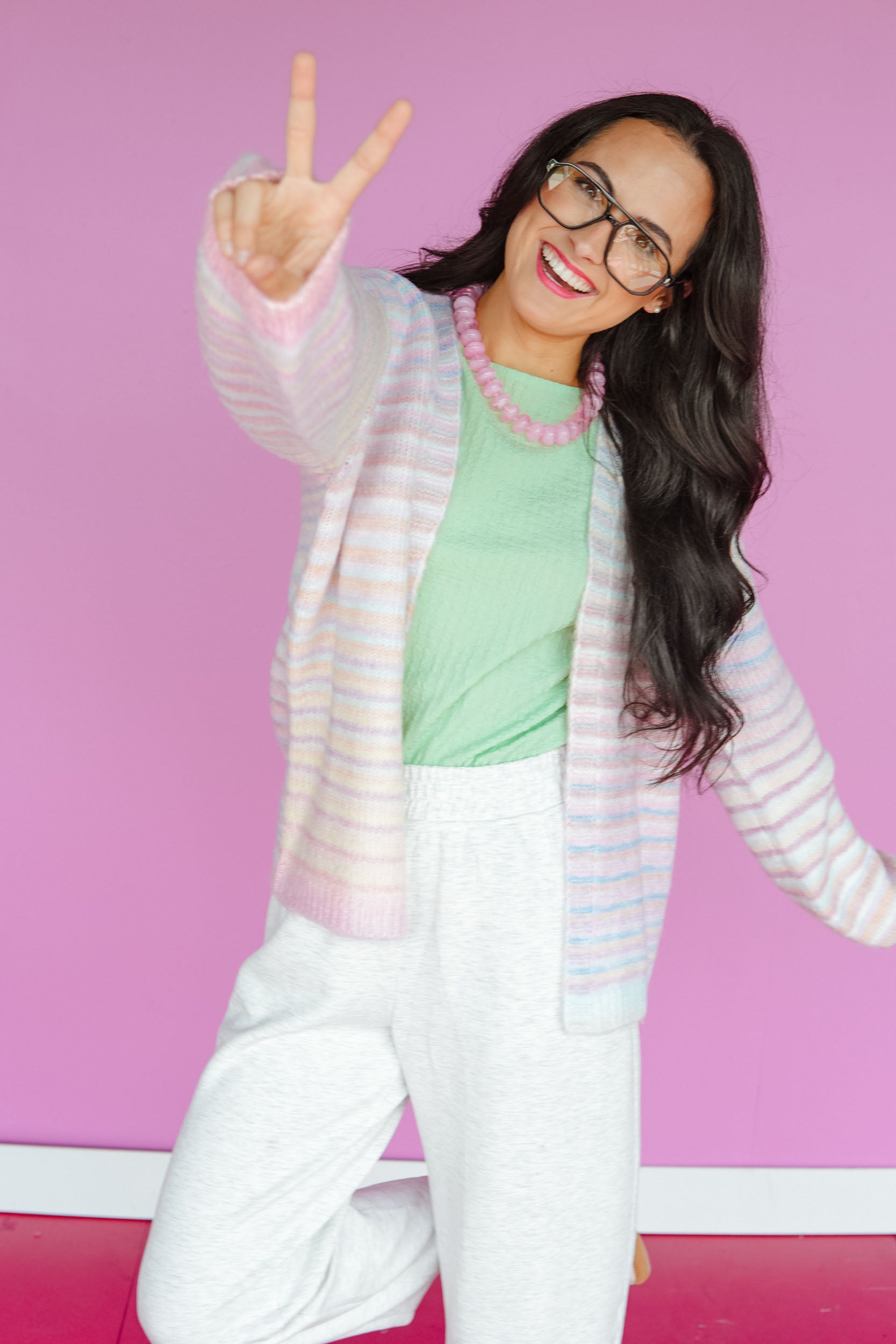 Rainbow Cloud Cardigan - Pastel