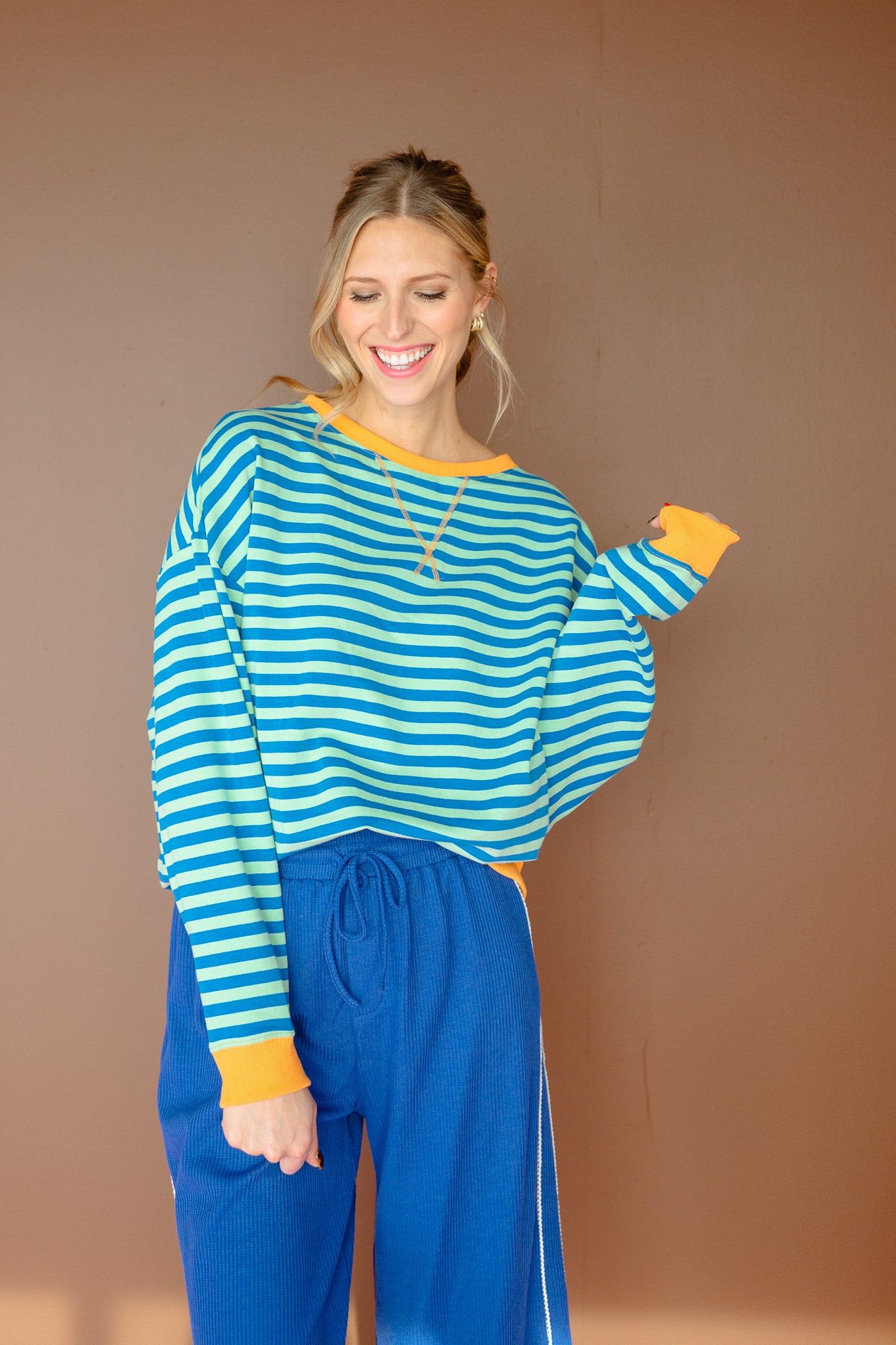 Codi Oversized Striped Top