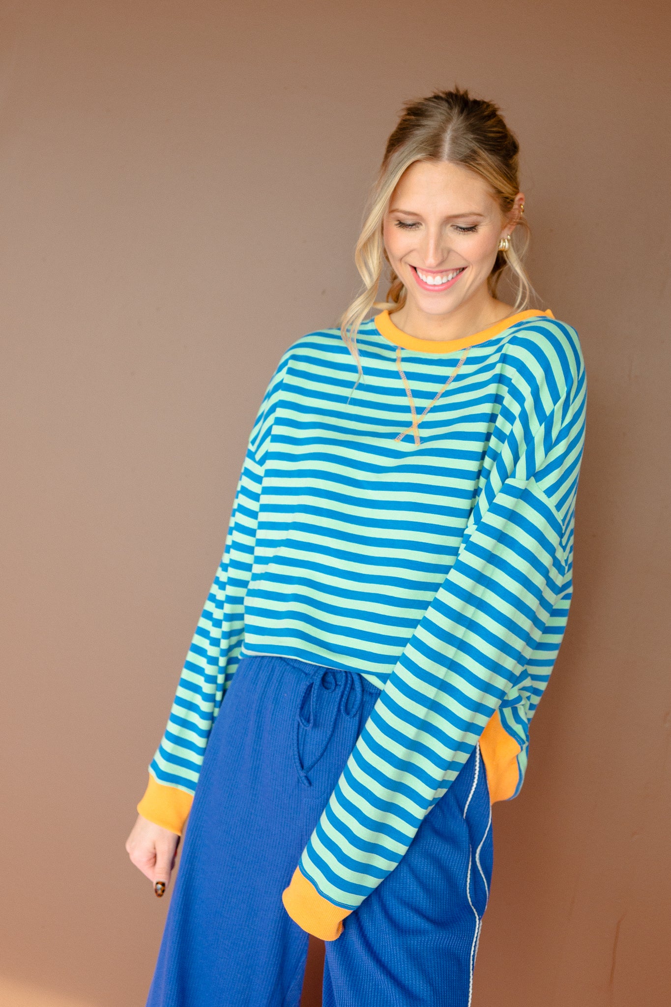 Codi Oversized Striped Top