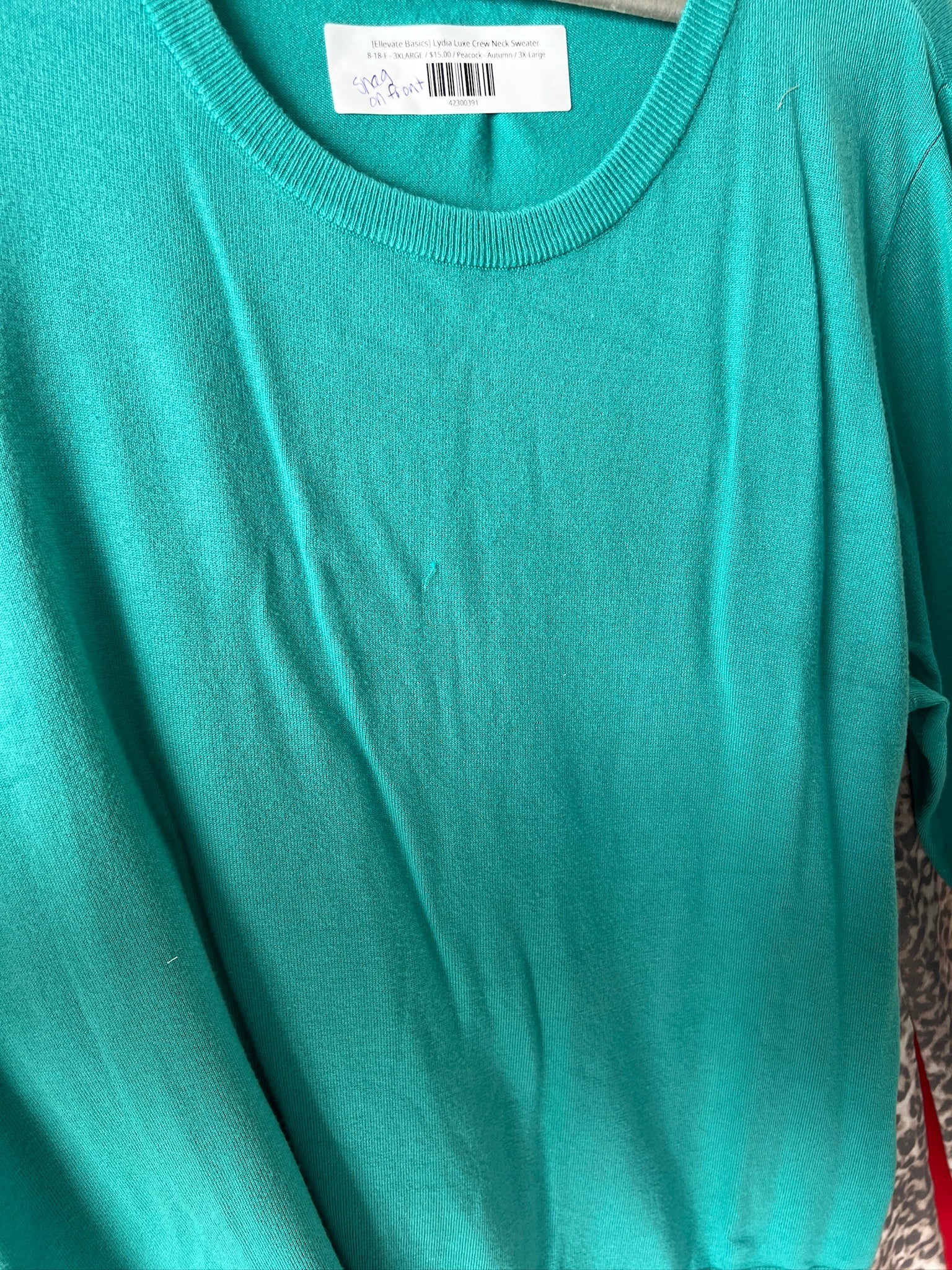 [Defect Sale] [Ellevate Basics] Lydia Luxe Crew Neck Sweater - 3XLARGE