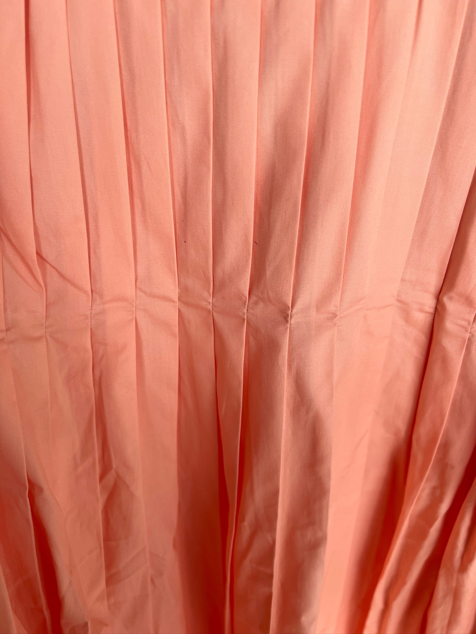 [Defect Sale] Rita Pintuck Detail Mini Dress - Peach - LARGE