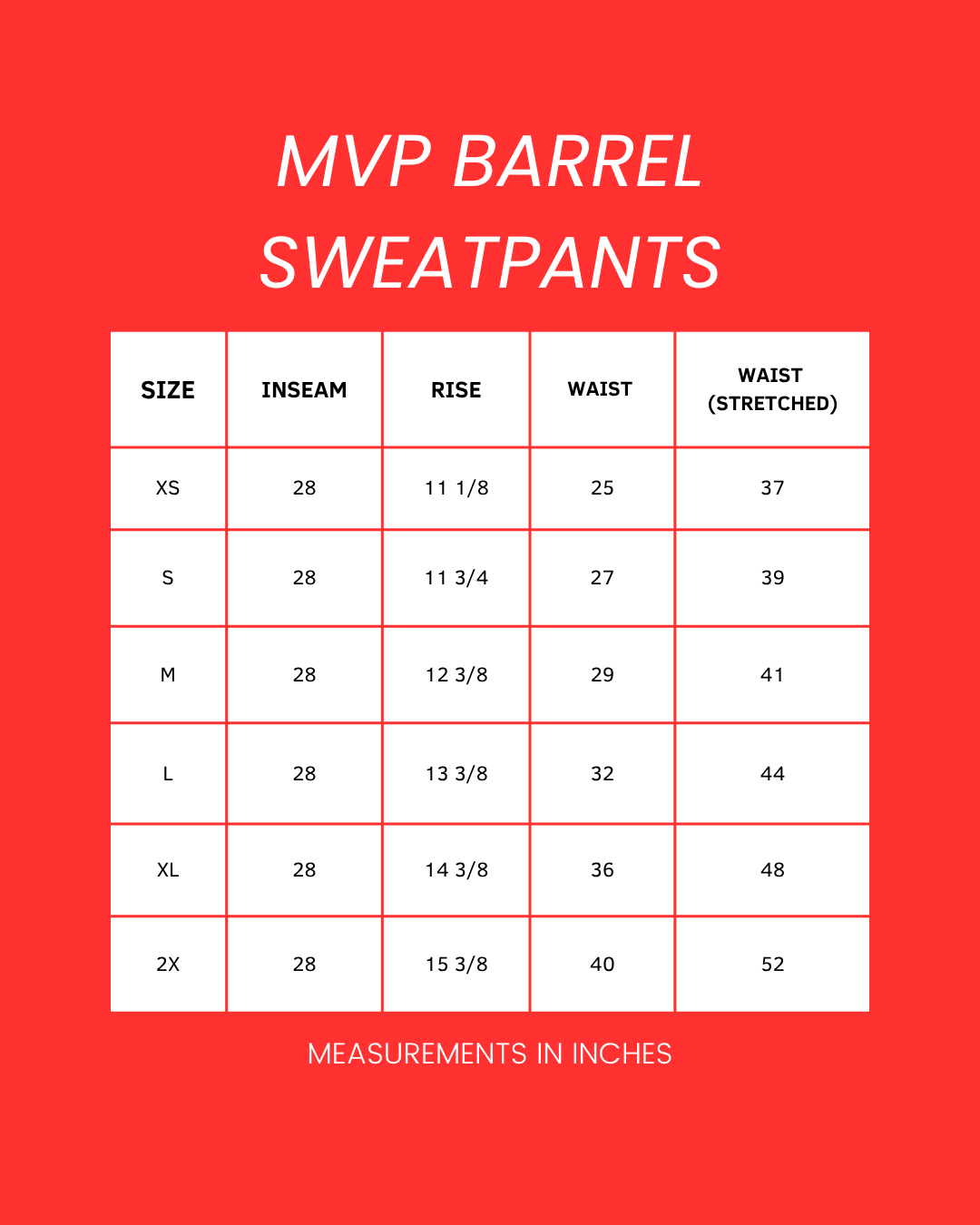 [MyEllement Exclusive] MVP Barrel Sweatpants - True Red