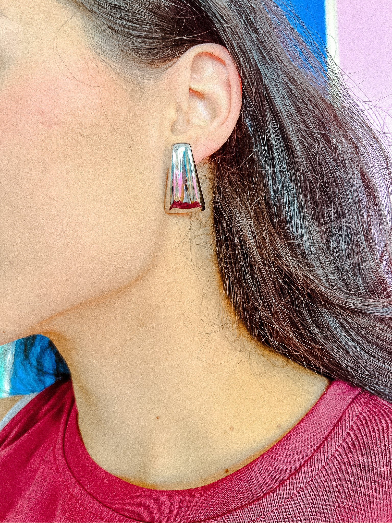 [Treasure Jewels] Showstopper Stud Earrings - Silver