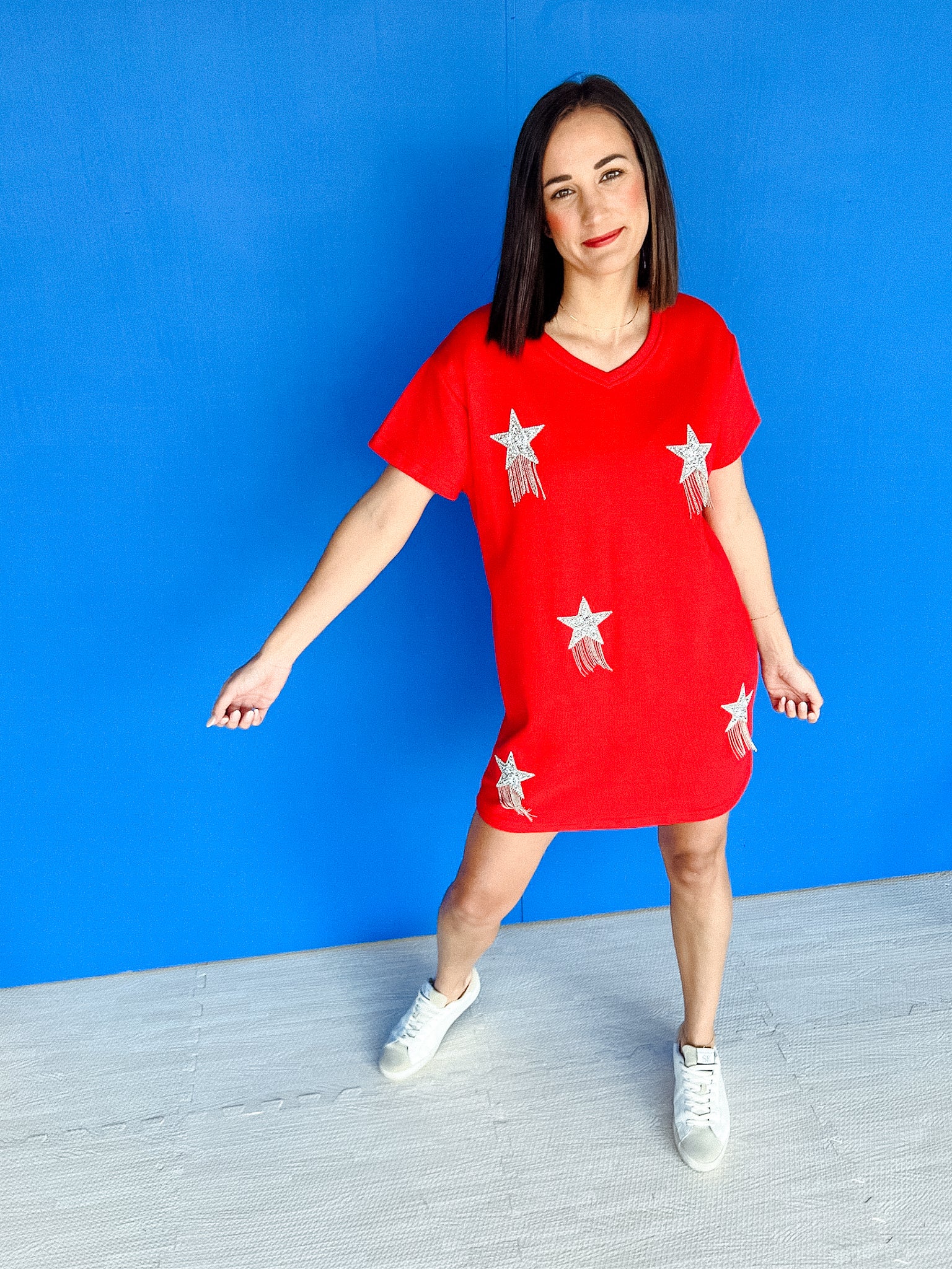 Supernova Mini Dress - True Red