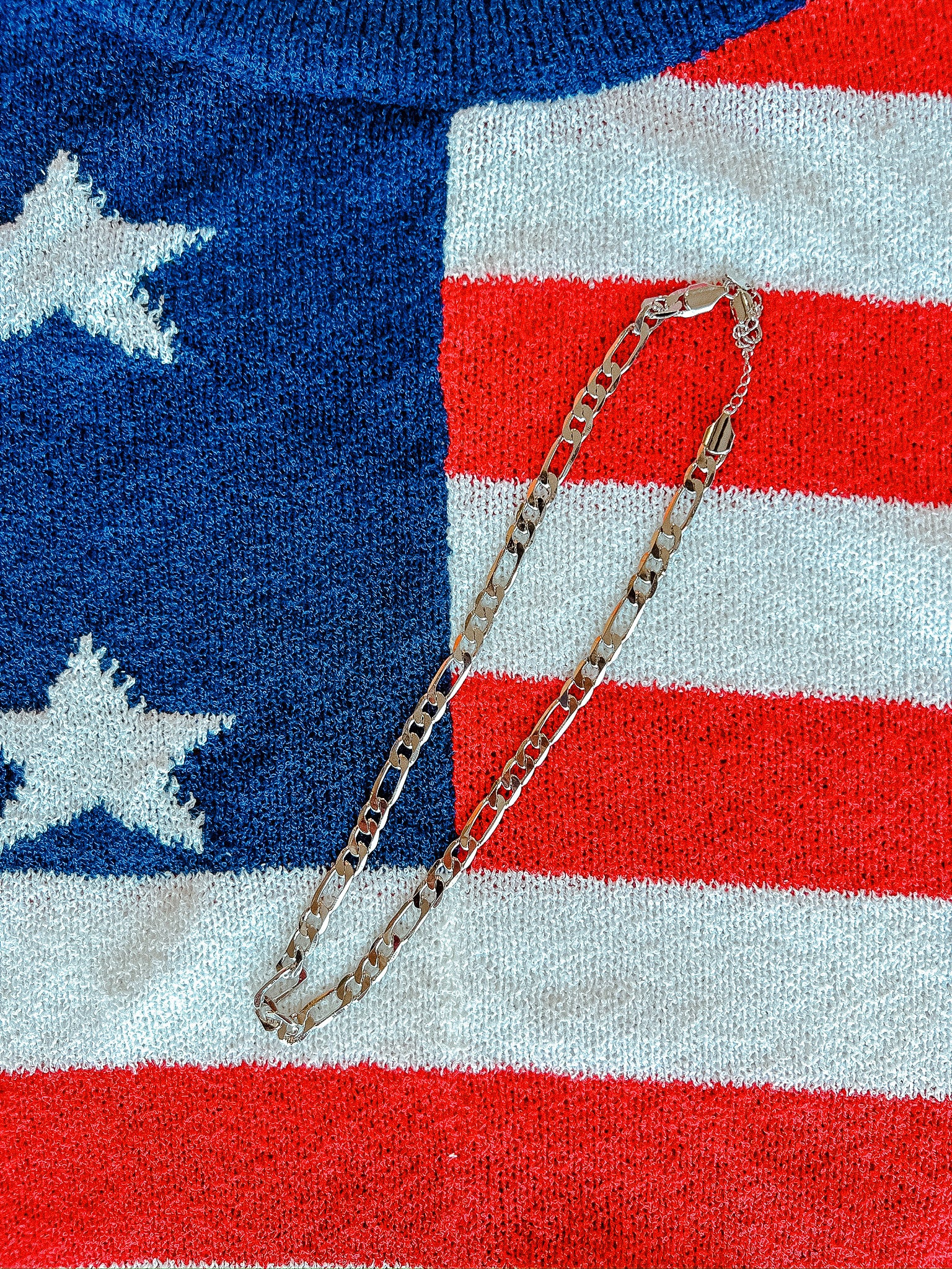 [Treasure Jewels] Linked Together Chain Necklace - Silver