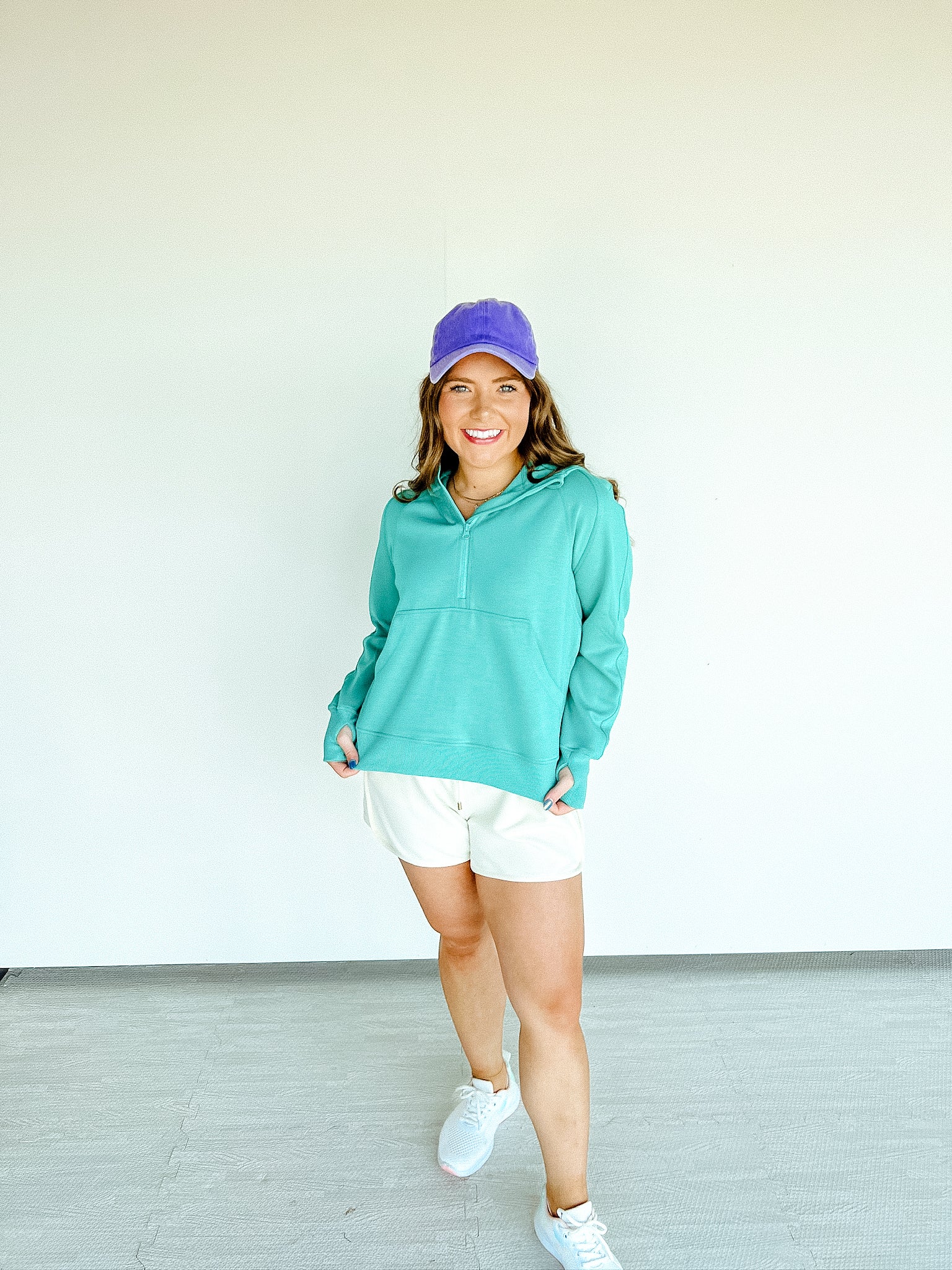 Get Moving Scuba Quarter Zip - Bright Jade