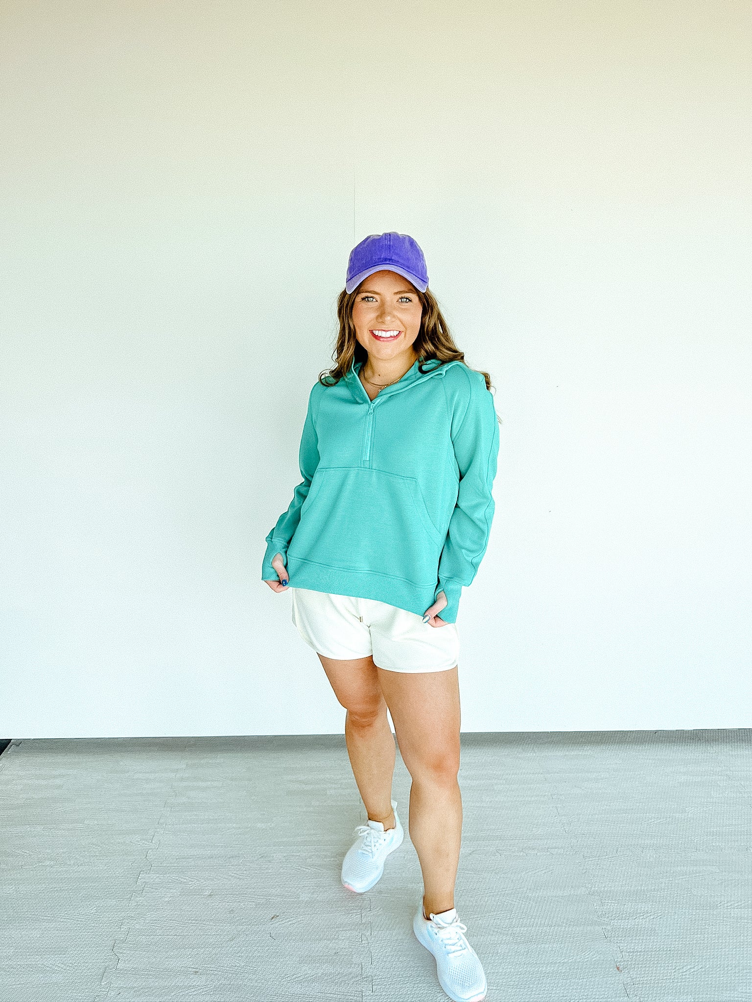 Get Moving Scuba Quarter Zip - Bright Jade