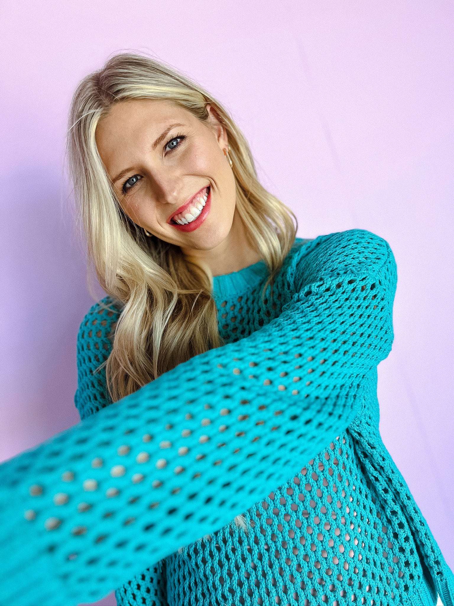 Moxie Knit Sweater - Aquamarine