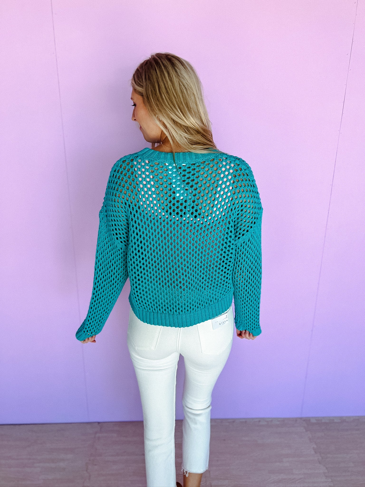 Moxie Knit Sweater - Aquamarine