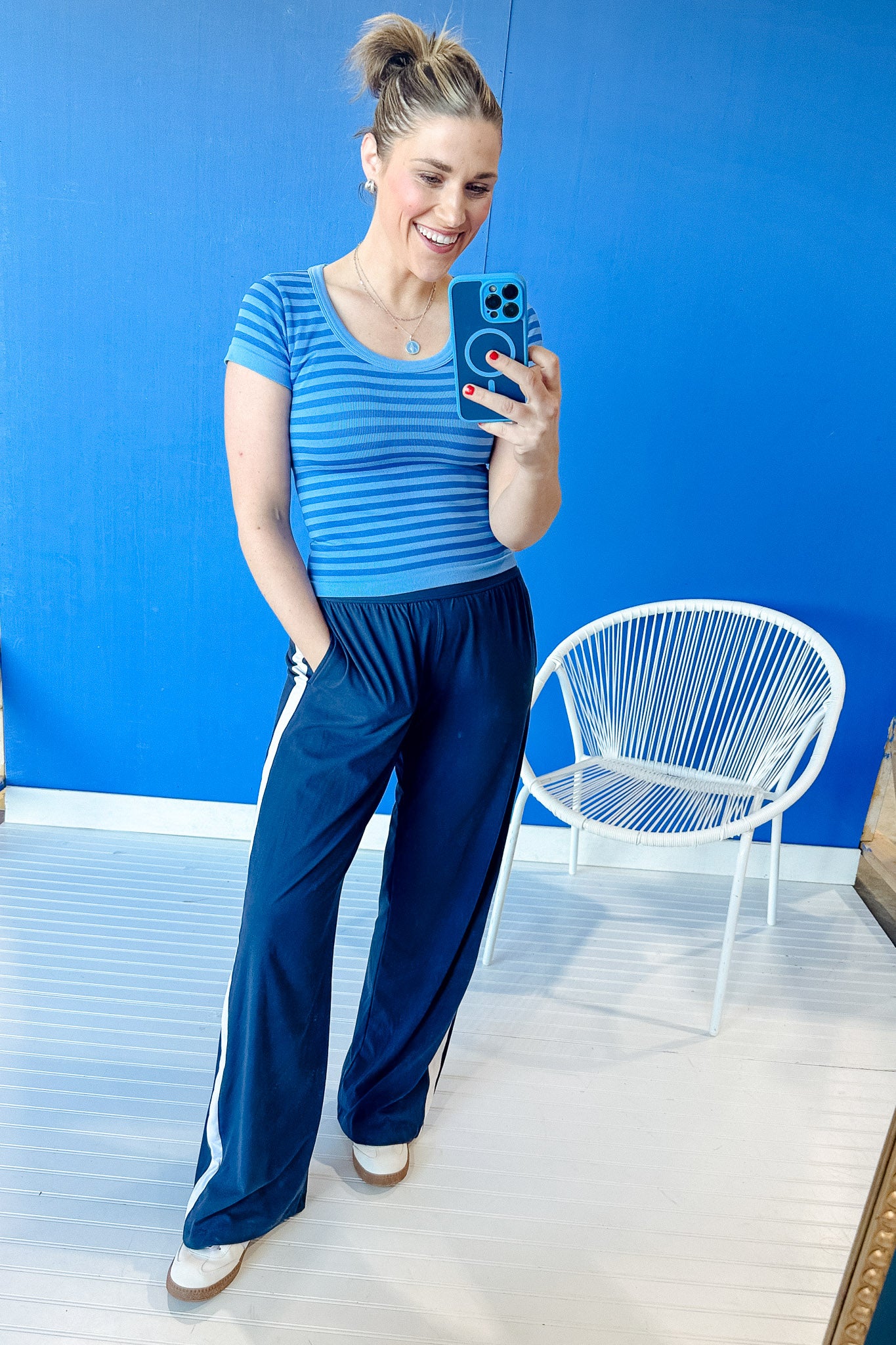 Shelby Striped Scoop Neck Tee
