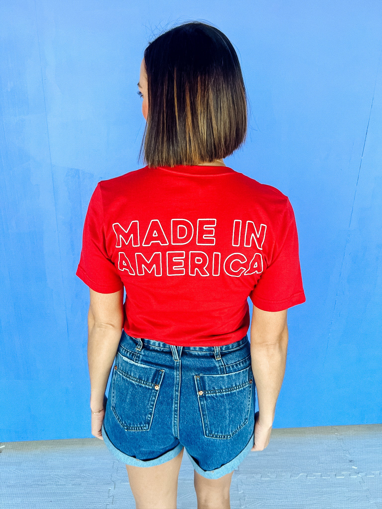 Made in America Graphic Tee - Brick